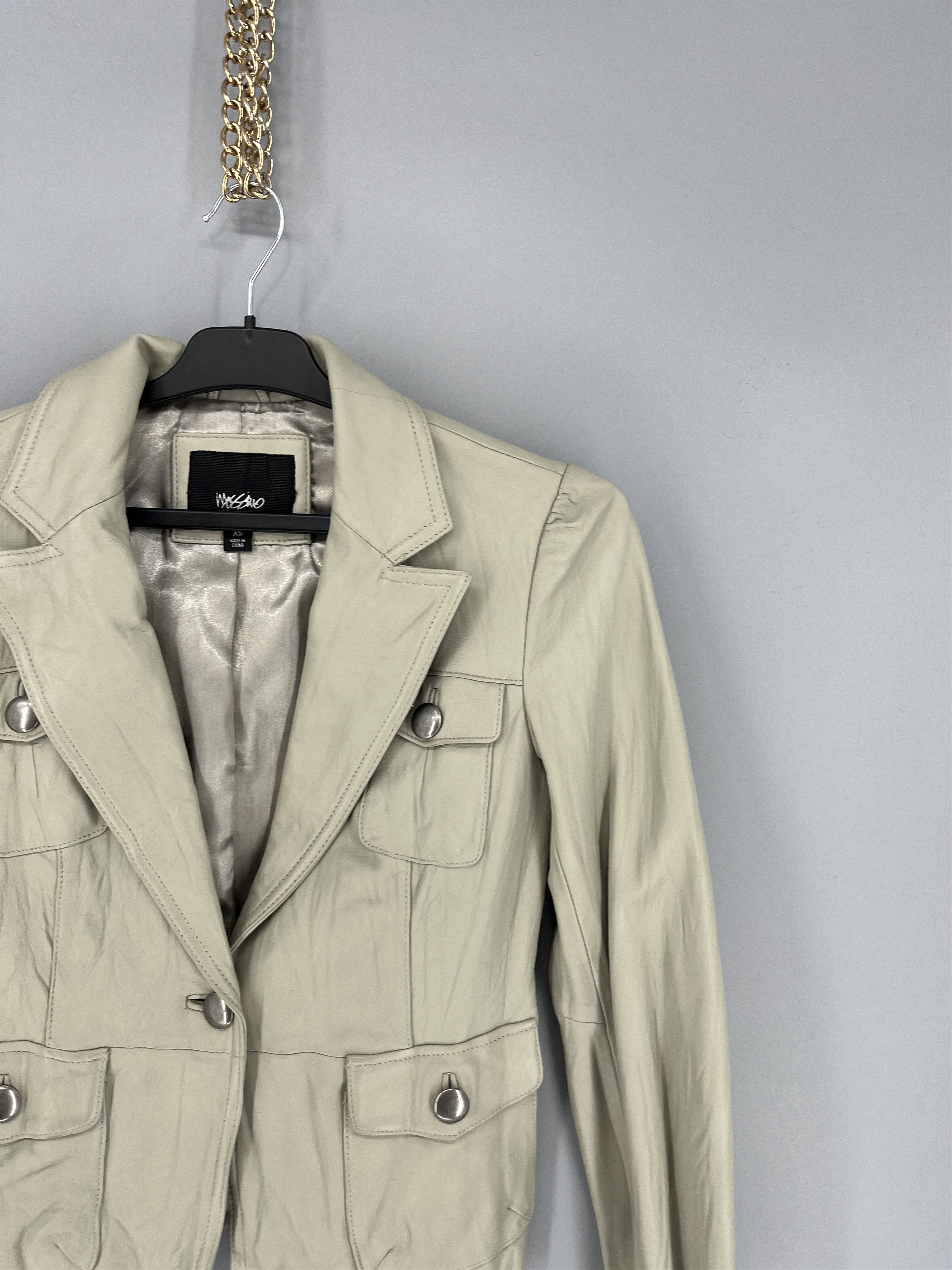 Japanese Brand Vintage 00’s Wossivo Moto Leather Racing Y2K Jacket Size XS / US 0-2 / IT 36-38 - 5 Thumbnail