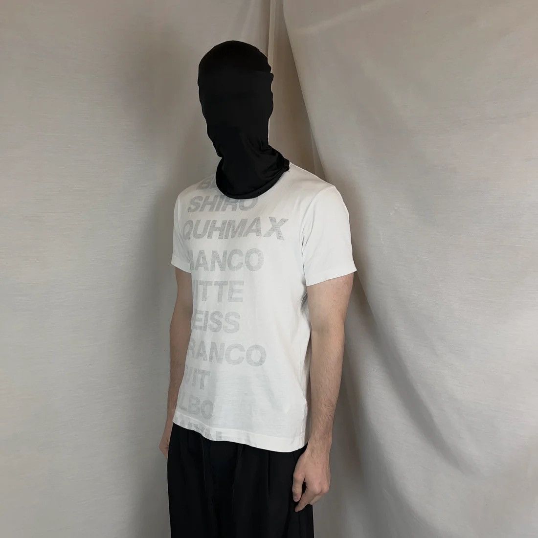 Comme des Garcons Comme des Garcons Shirt Bianco Reversed Print T-Shirt Size US M / EU 48-50 / 2 - 2 Thumbnail