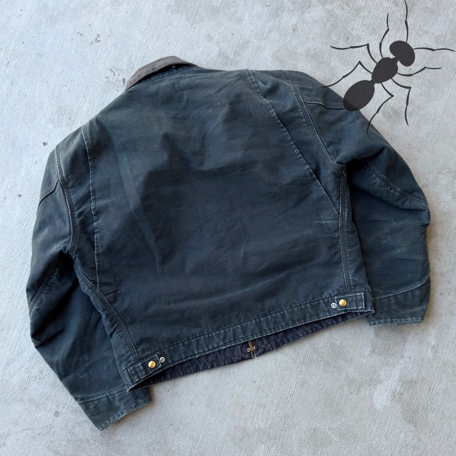 Carhartt × Vintage Vintage Y2K Carhartt J01 black Detroit work wear jacket Size US XL / EU 56 / 4 - 6 Thumbnail