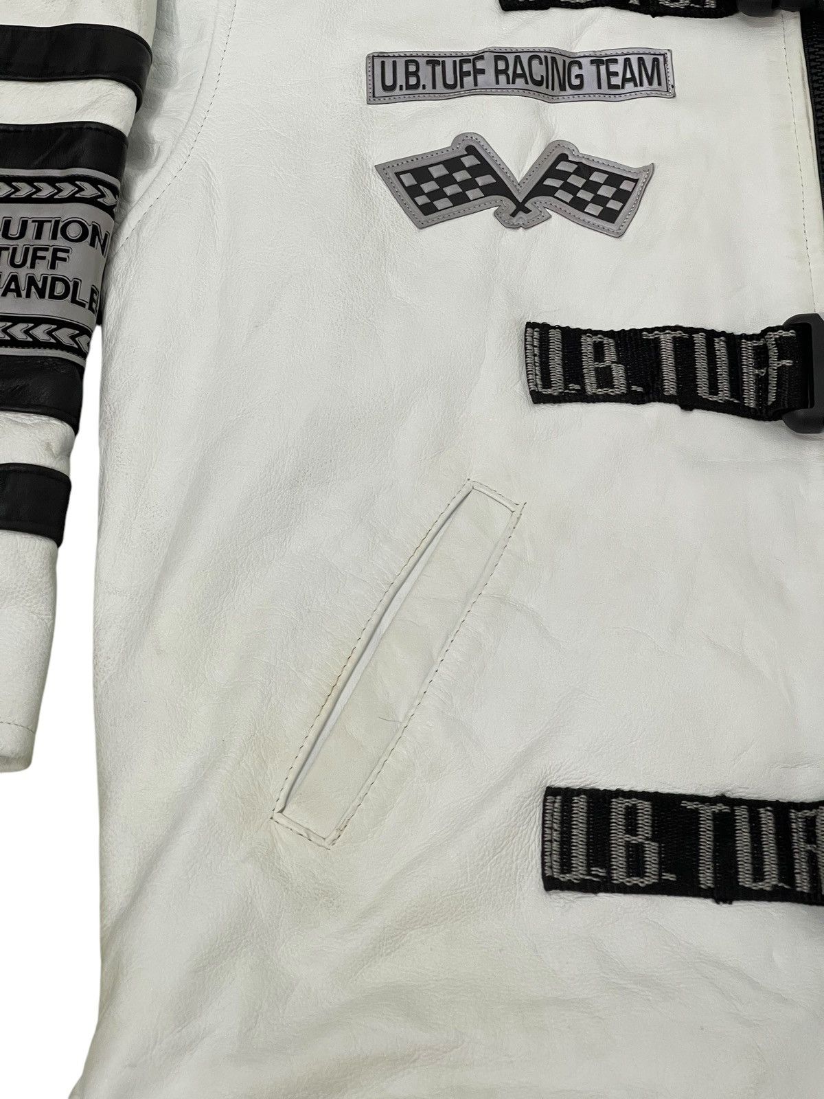 Rap Tees Rare Vtg 90s y2k UB Tuff Leather Jacket Hip Hop 6🟩5 Size US M / EU 48-50 / 2 - 10 Thumbnail