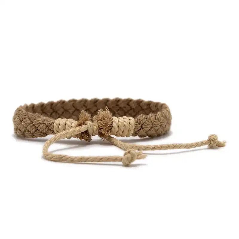 Vintage Handmade Vintage Cotton Rope Charm Bracelet Size ONE SIZE - 3 Thumbnail