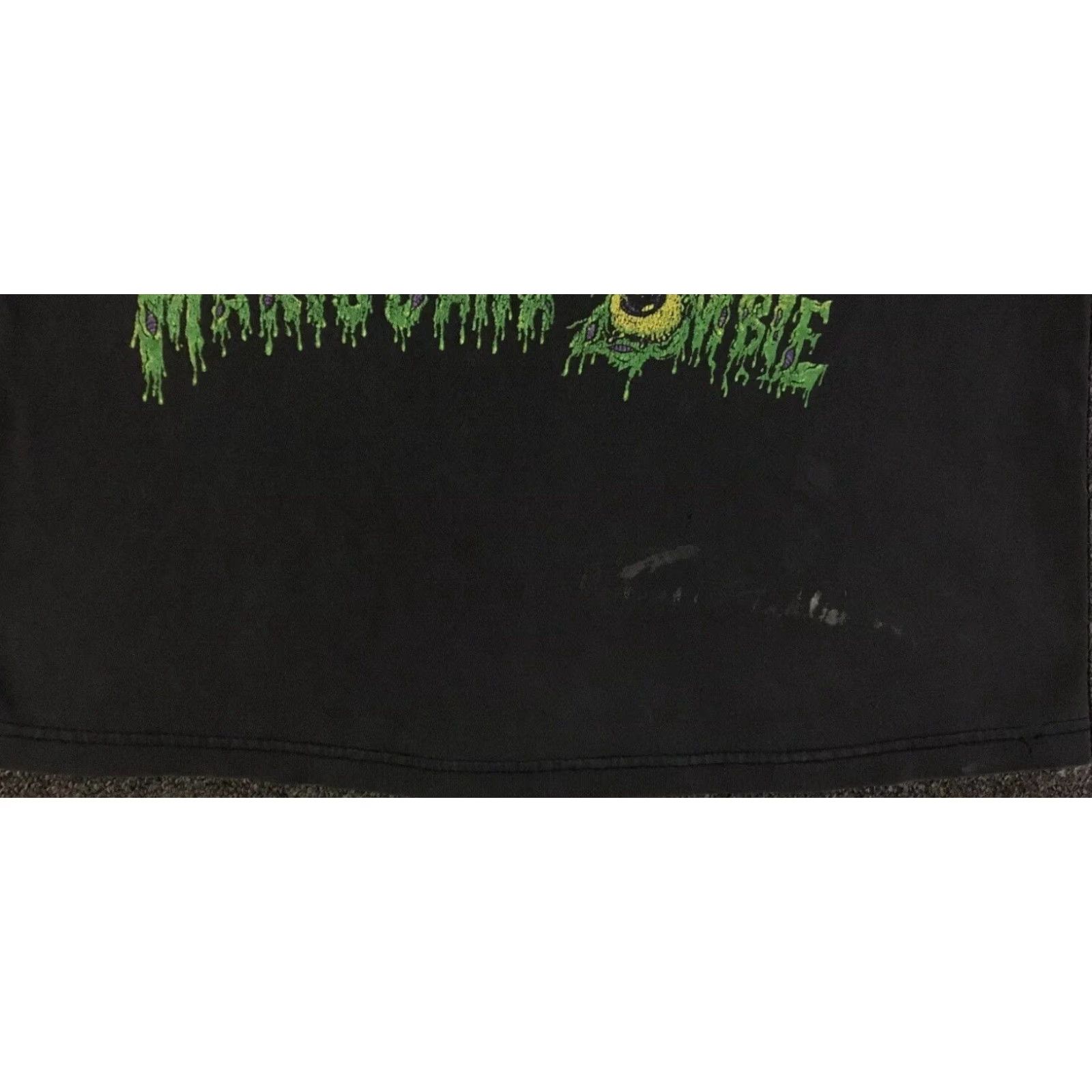 Vintage VINTAGE Cheech & Chong Marijuana Zombie Faded Shirt XS Black Mens T-Shirt Grunge Y2K 80s 90s Humor Stoner Weed Cannabis Distressed Size US XS / EU 42 / 0 - 3 Thumbnail