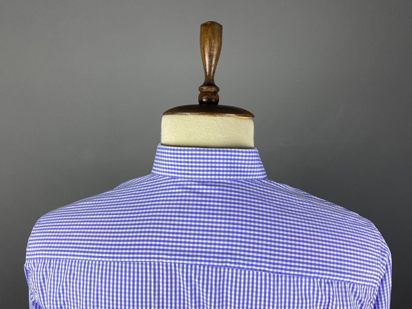 Eton Eton Contemporary Luxury Blue Dress Shirt Size 16 41 L Size US M / EU 48-50 / 2 - 9 Thumbnail