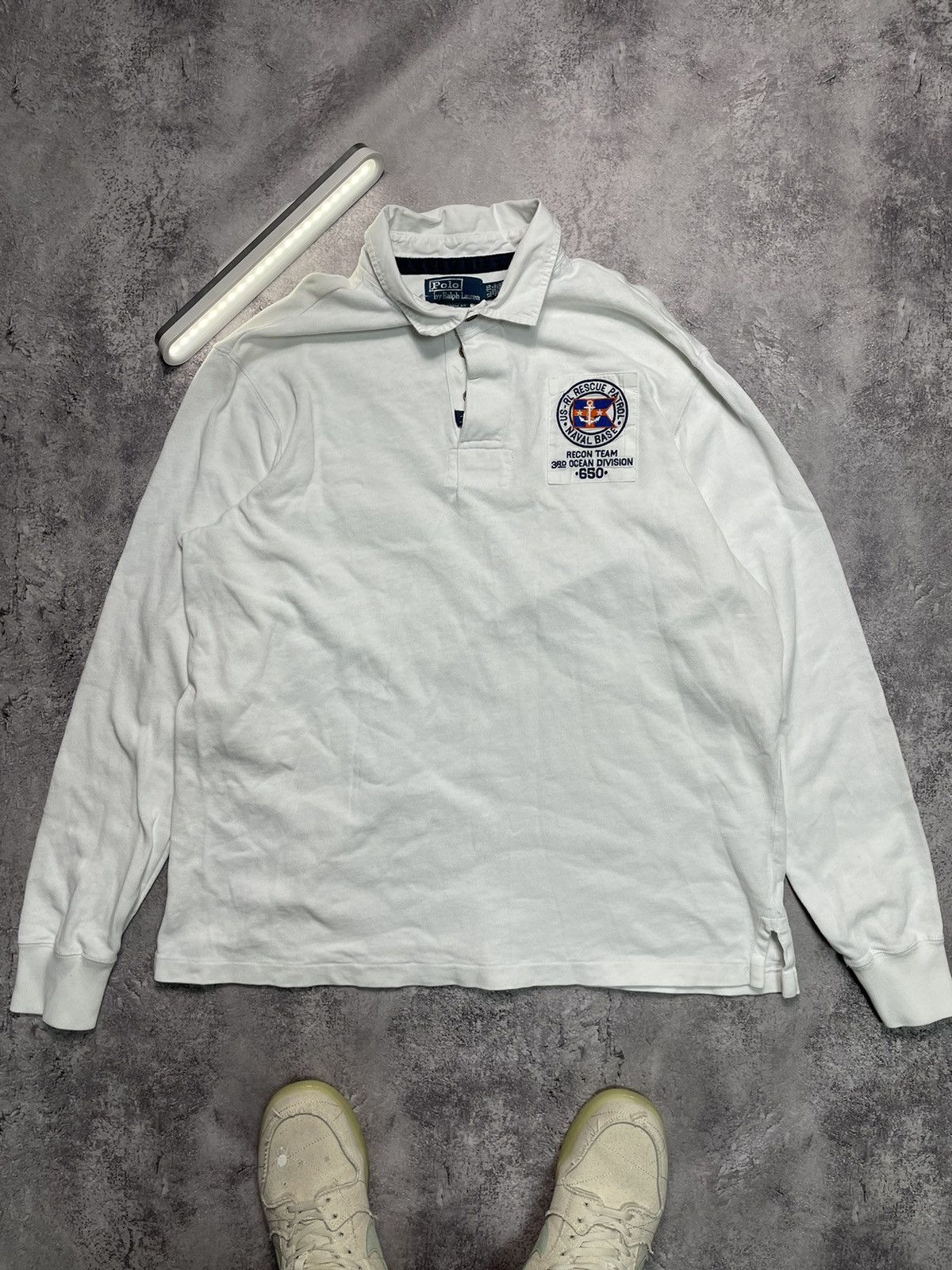 Polo Ralph Lauren Vintage 90s Polo Ralph Lauren Rugby shirt USA hype y2k og Size US XL / EU 56 / 4 - 3 Thumbnail