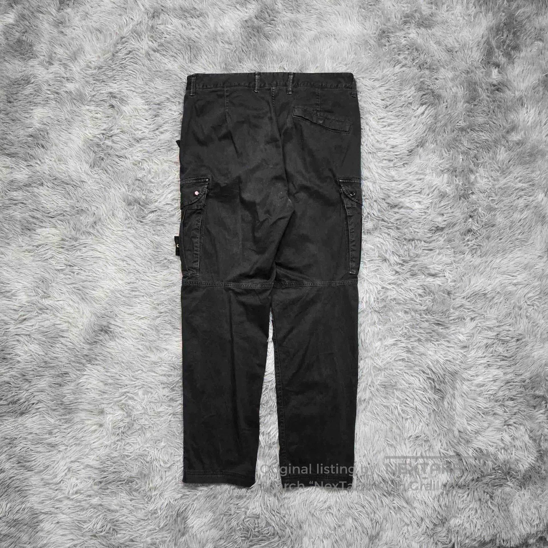 Stone Island stone island black cargo pants for men. Size US 32 / EU 48 - 2 Thumbnail