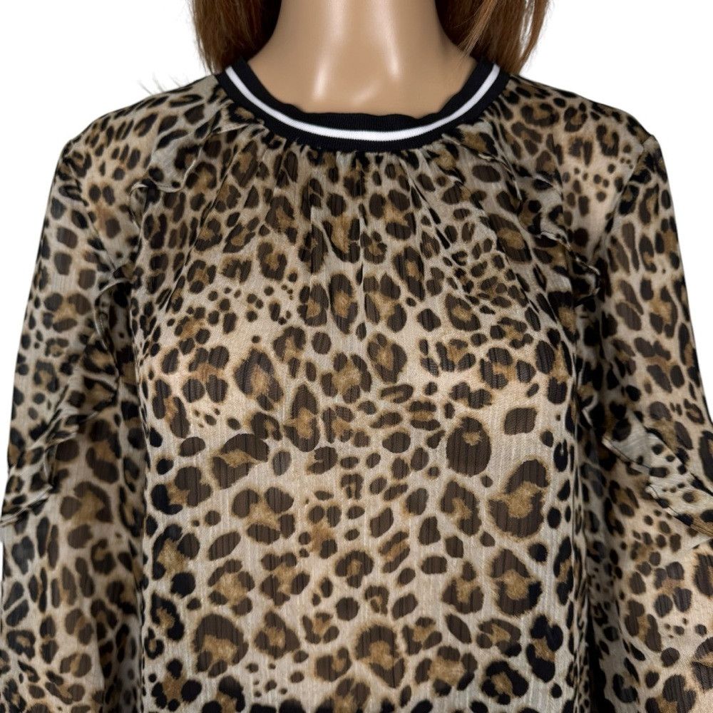Other Rachel Rachel Roy Sheer Leopard Print Blouse Size 12 Size XL / US 12-14 / IT 48-50 - 7 Thumbnail