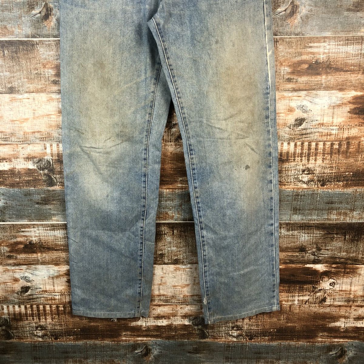 Japanese Brand DL BobSon Vintage faded ripped Blue Denim Pants #C207 Size US 30 / EU 46 - 6 Thumbnail