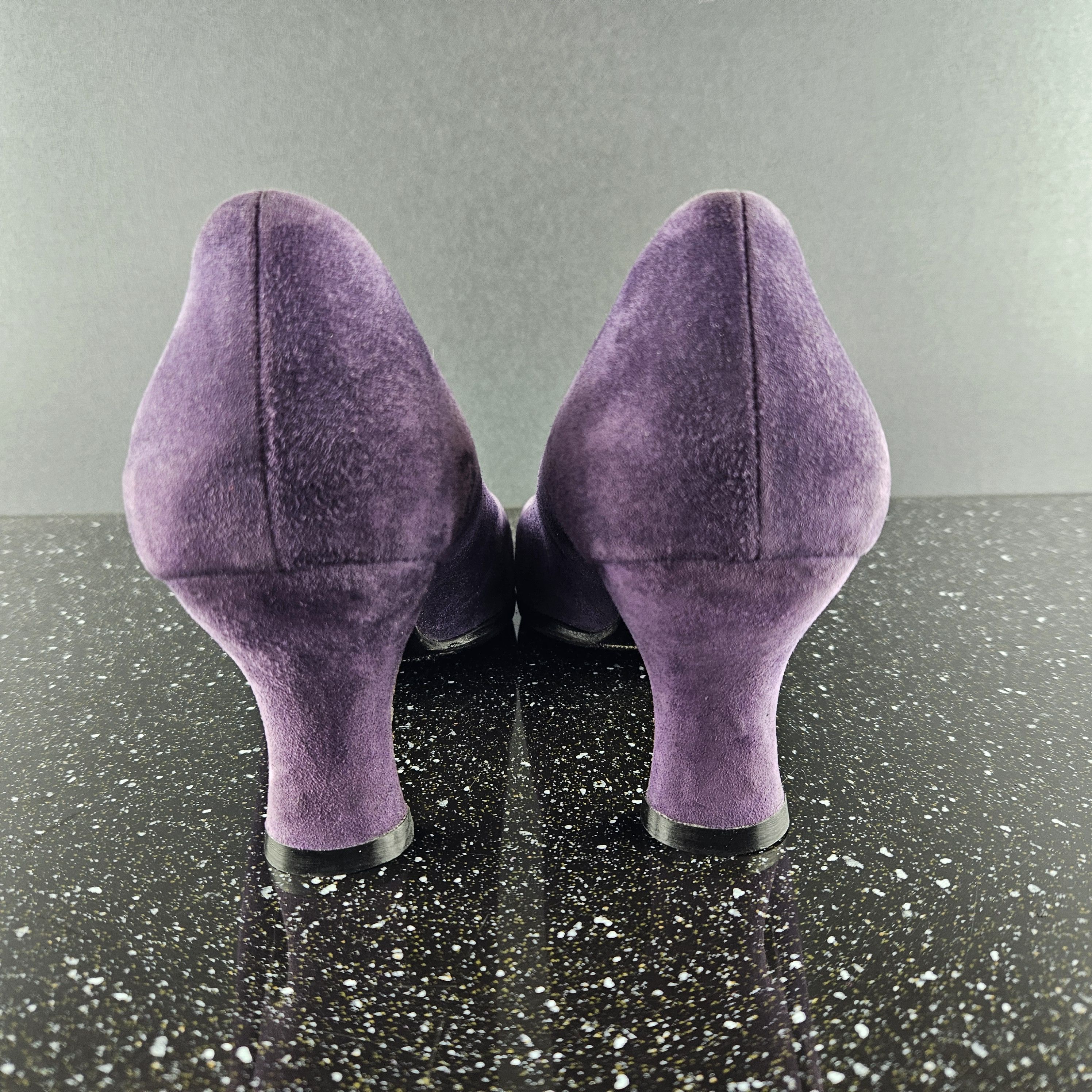 Prada Prada purple suede heel sz 40 Size US 10 / IT 40 - 6 Thumbnail