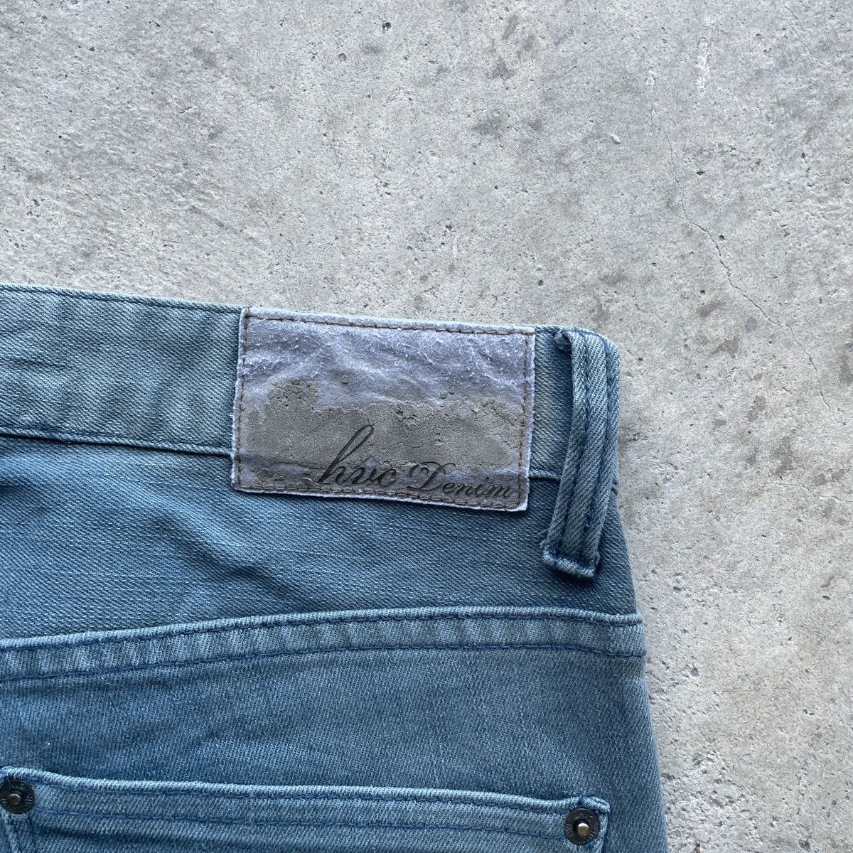 Japanese Brand W34x33 Vintage HVC Denim Faded Pants Jeans Size US 34 / EU 50 - 8 Thumbnail