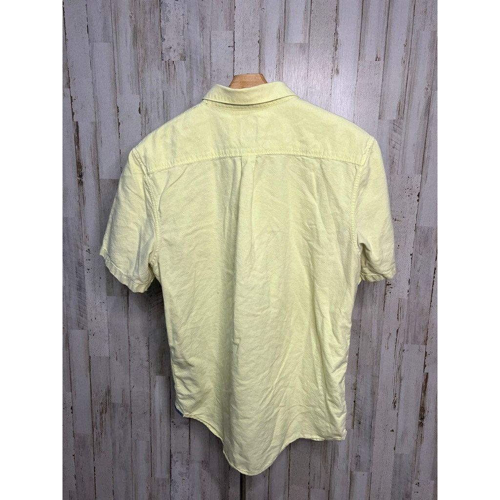 Vans Vans Men's Short Sleeve Button-Up Shirt Yellow Size Large Size US L / EU 52-54 / 3 - 3 Thumbnail