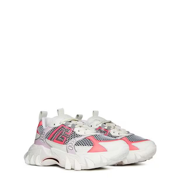 Balmain o1g2r1mq0924 Trainers in Blanc & Rose Size US 8 / IT 38 - 3 Thumbnail