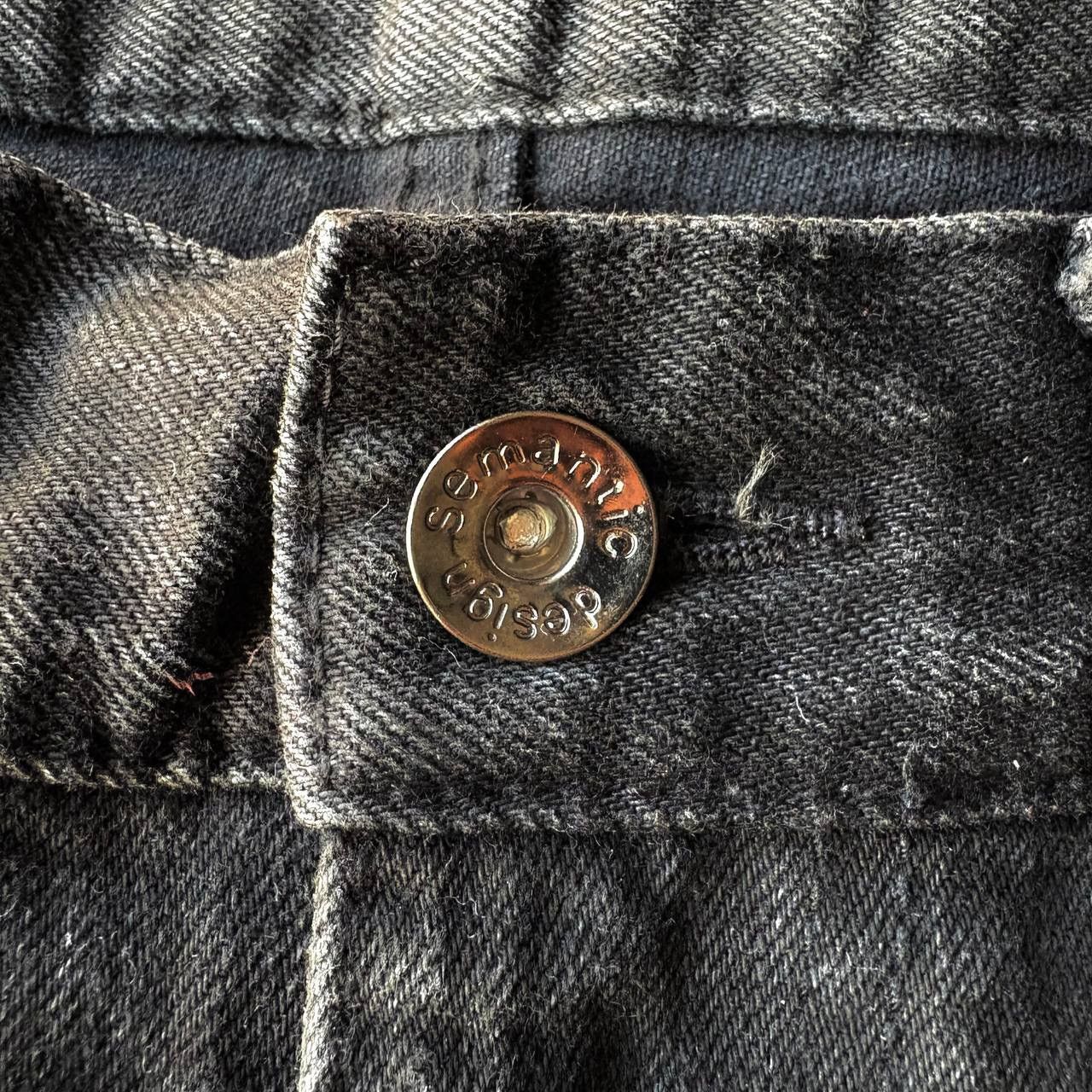 semanticdesign Semantic Design Acid Wash Bleach Flared Black Jeans Pants Size US 32 / EU 48 - 11 Thumbnail