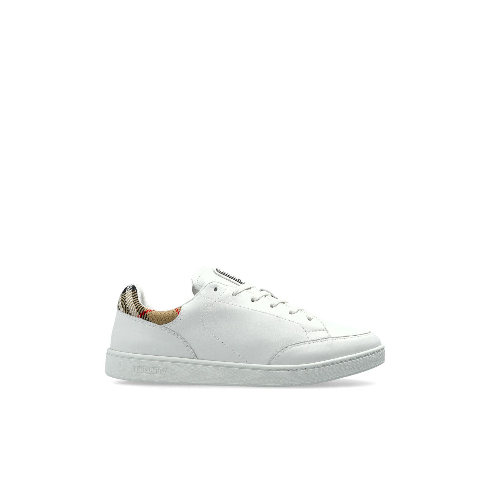 BURBERRY White Leather Sports Shoes New & Authentic (Women's