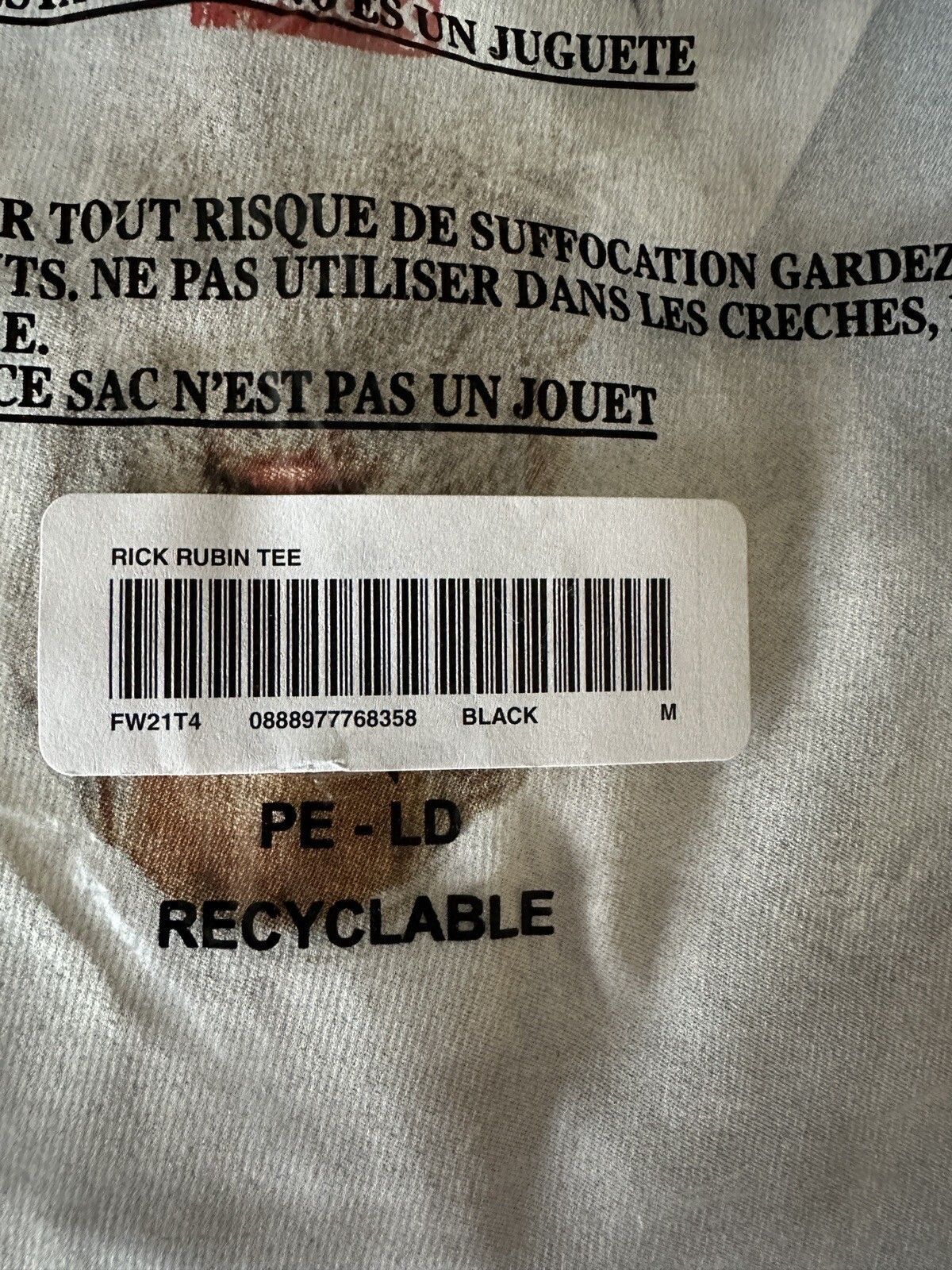 Supreme Supreme Rick Rubin Photo T-shirt Mens M Black NWT’s Box Logo Size US M / EU 48-50 / 2 - 3 Thumbnail