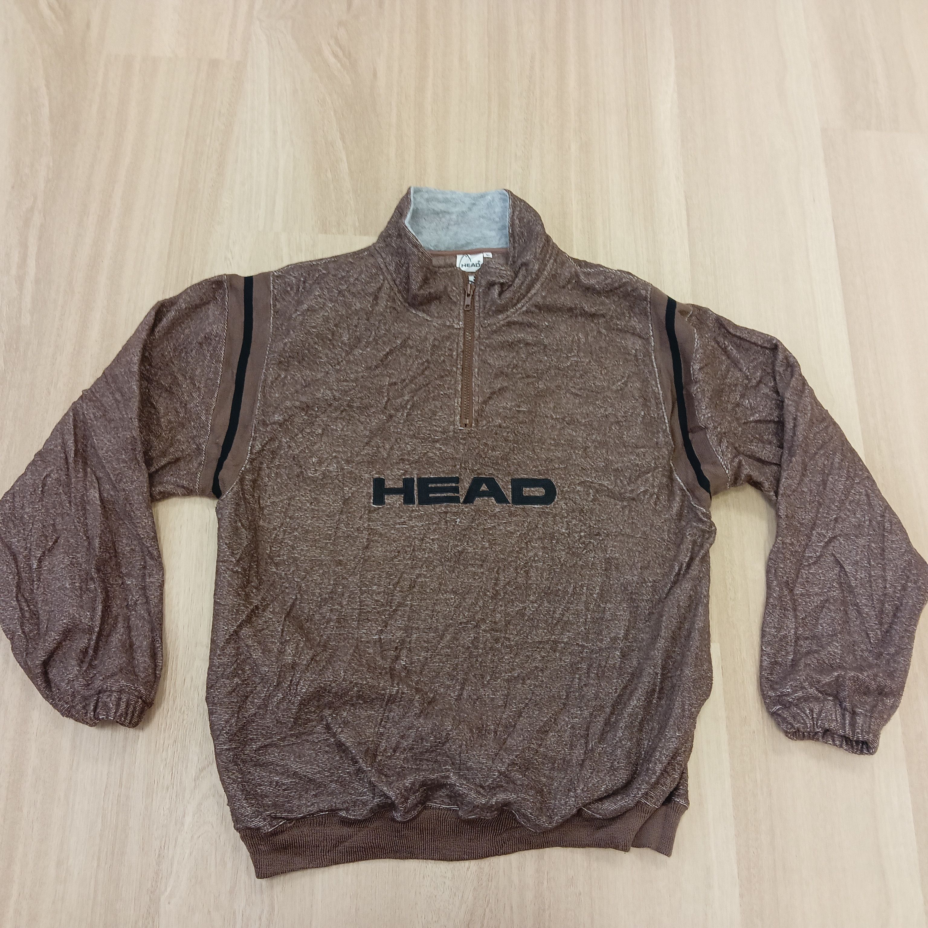 Japanese Brand HEAD BIG LOGO JAPANESE BRAND L HALF ZIPPER RARE Size US L / EU 52-54 / 3 - 1 Thumbnail