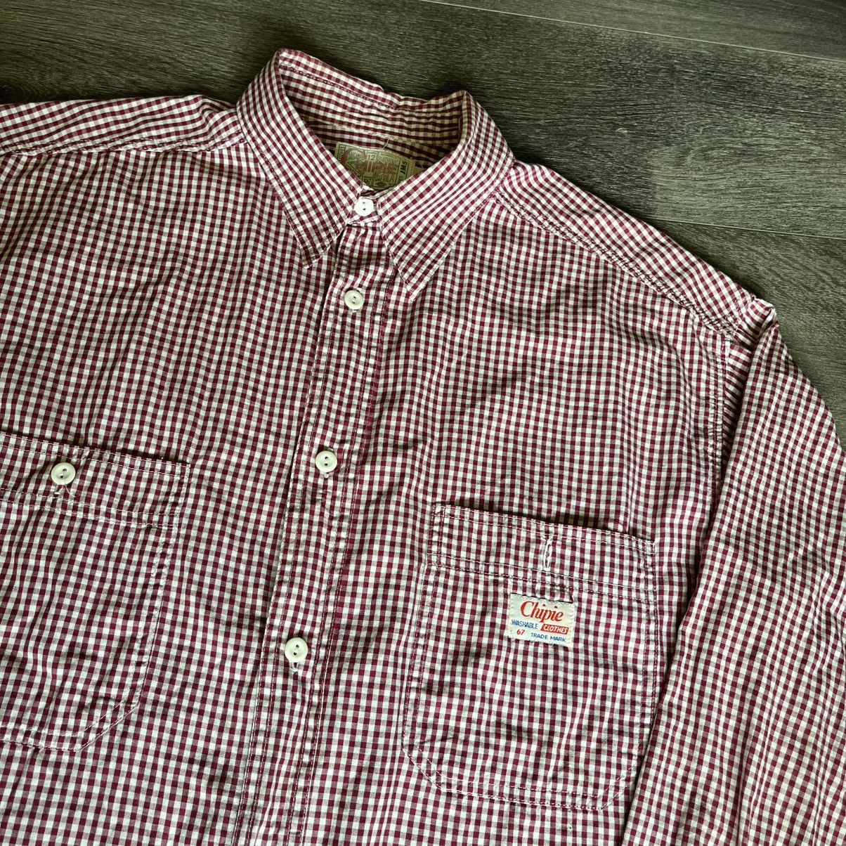 Japanese Brand × Vintage Vintage 1980s Chipie Brand Plaid Western Button Up Shirt Size US L / EU 52-54 / 3 - 3 Thumbnail