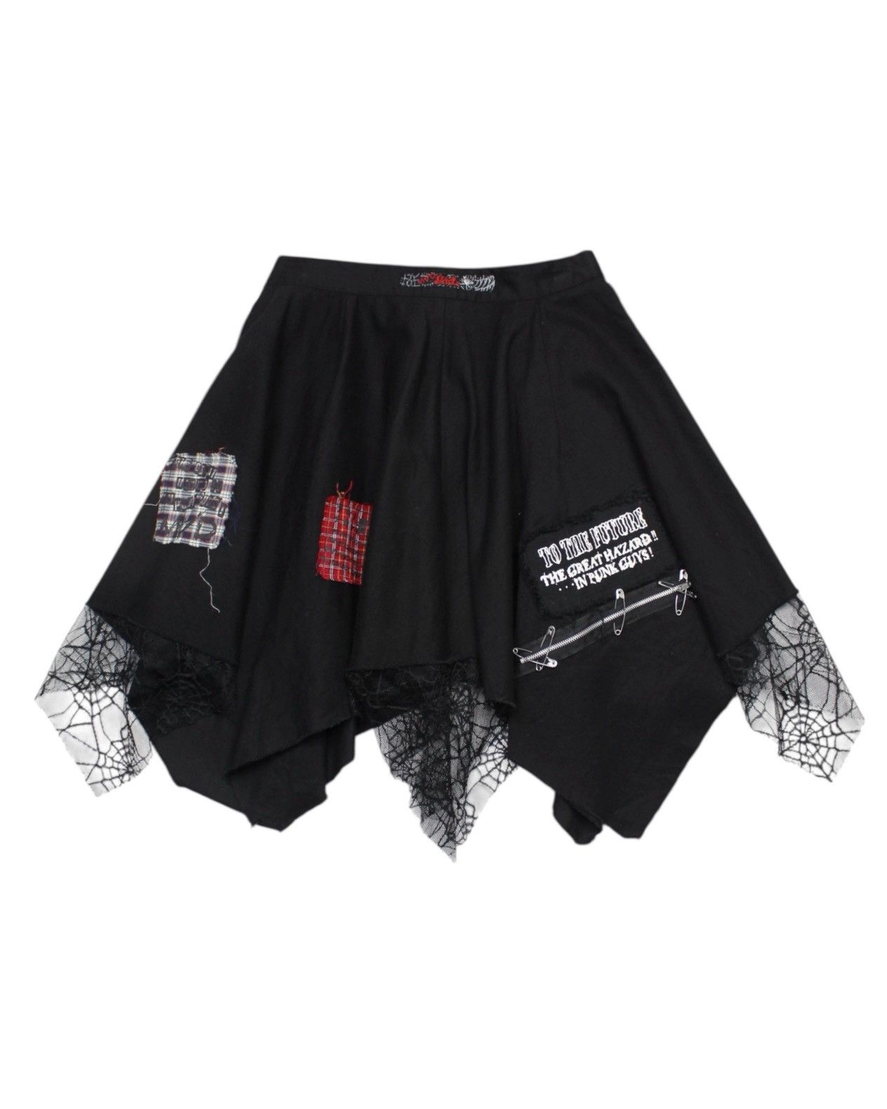 Hysteric Glamour 2000S MAD GIRL JAPAN ASYMMETRICAL PUNK MGB-4 SKIRT Size 28" / US 6 / IT 42 - 2 Thumbnail