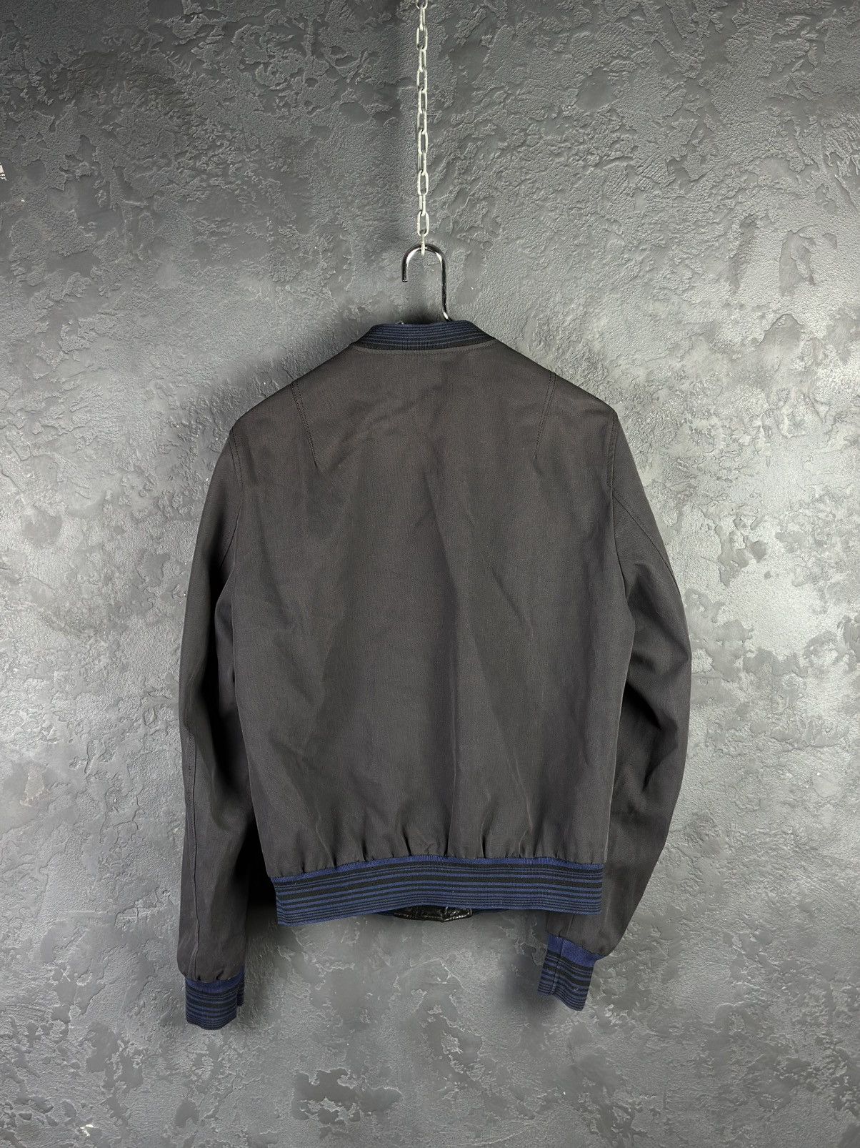 Lanvin Lanvin Men's Leather Full Zip Bomber Jacket Size US M / EU 48-50 / 2 - 7 Thumbnail