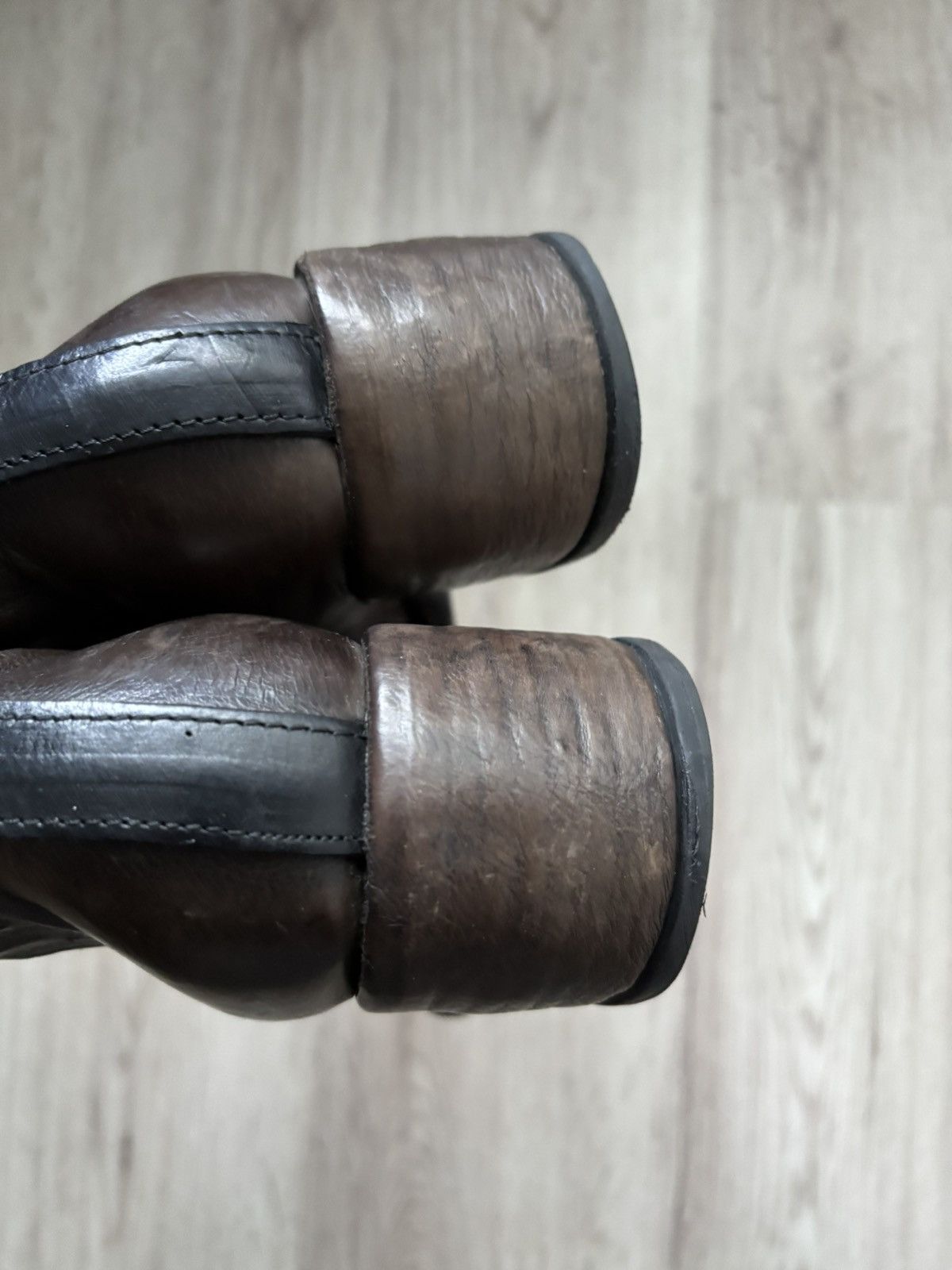 A.S.98 A.S.98 Leather Biker Gothic Boots High Heel EU37 US6.5 Size US 6.5 / IT 36.5 - 7 Thumbnail