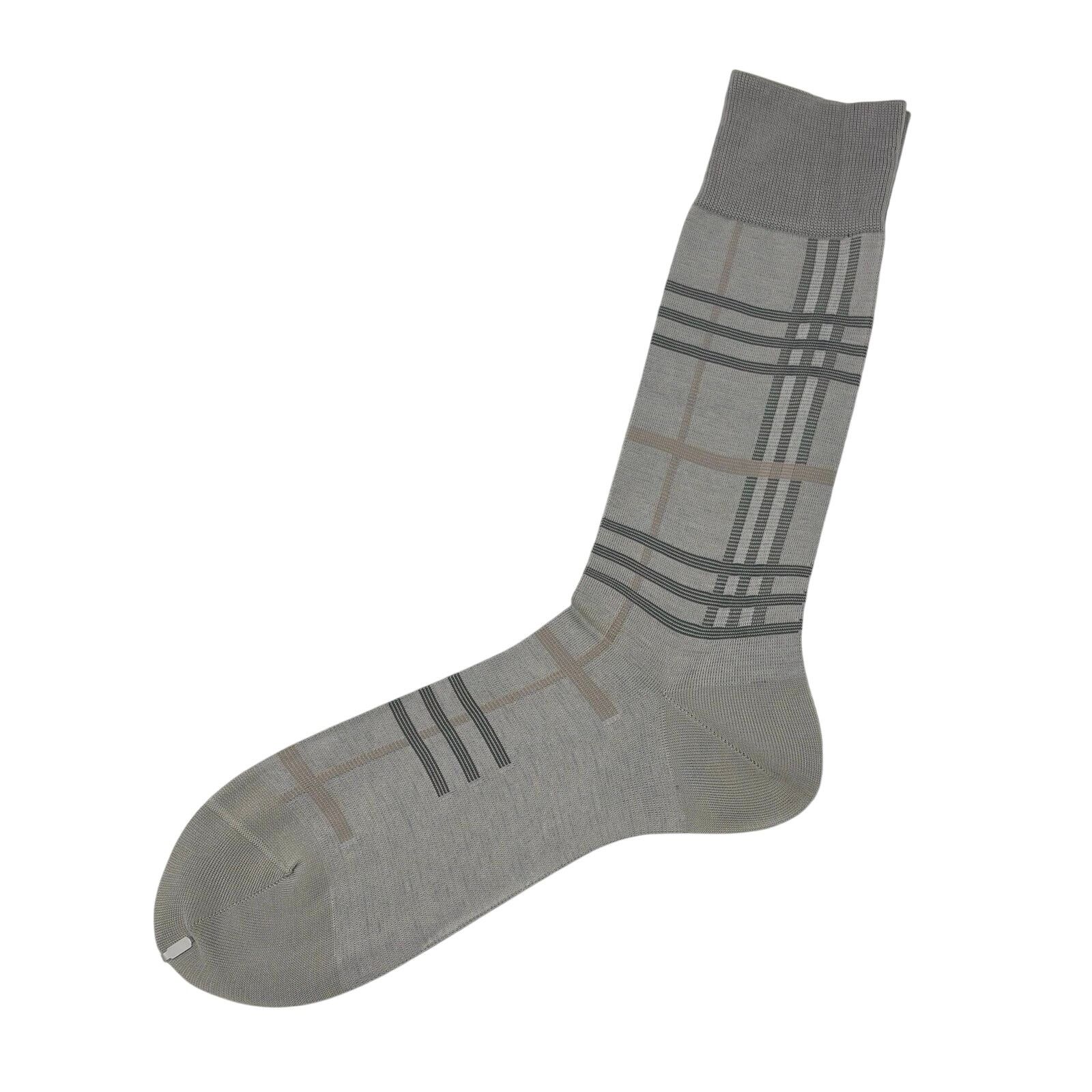 Burberry Burberry Nova Gray Dress Socks Size ONE SIZE - 6 Thumbnail