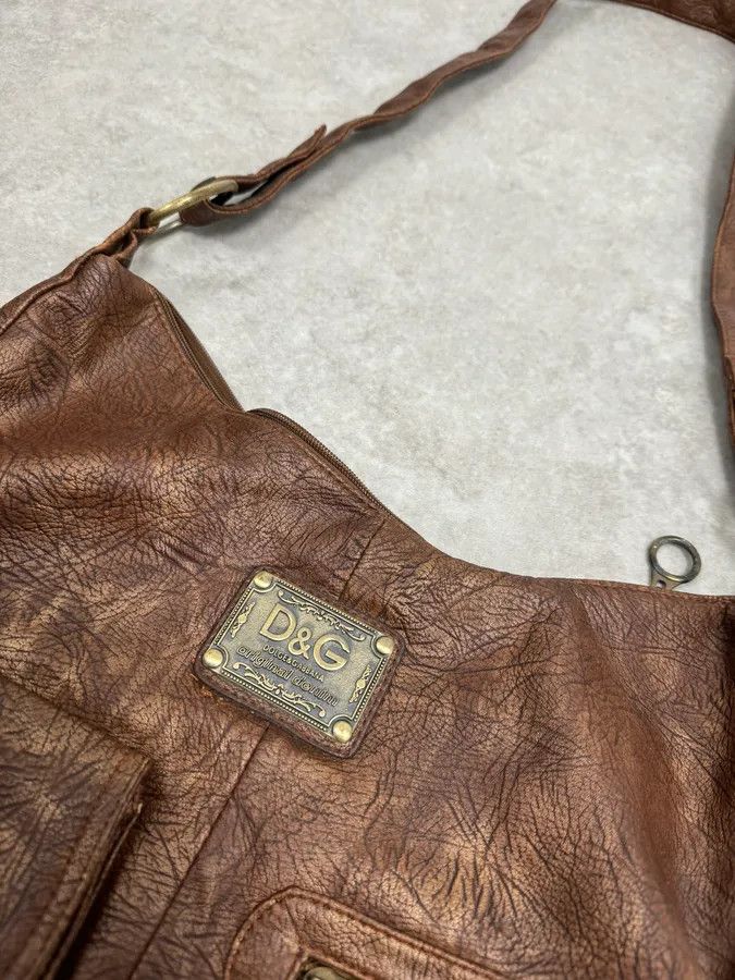 Dolce & Gabbana AW2003 Dolce & Gabbana Brown Leather Shoulder Bag Size ONE SIZE - 3 Thumbnail