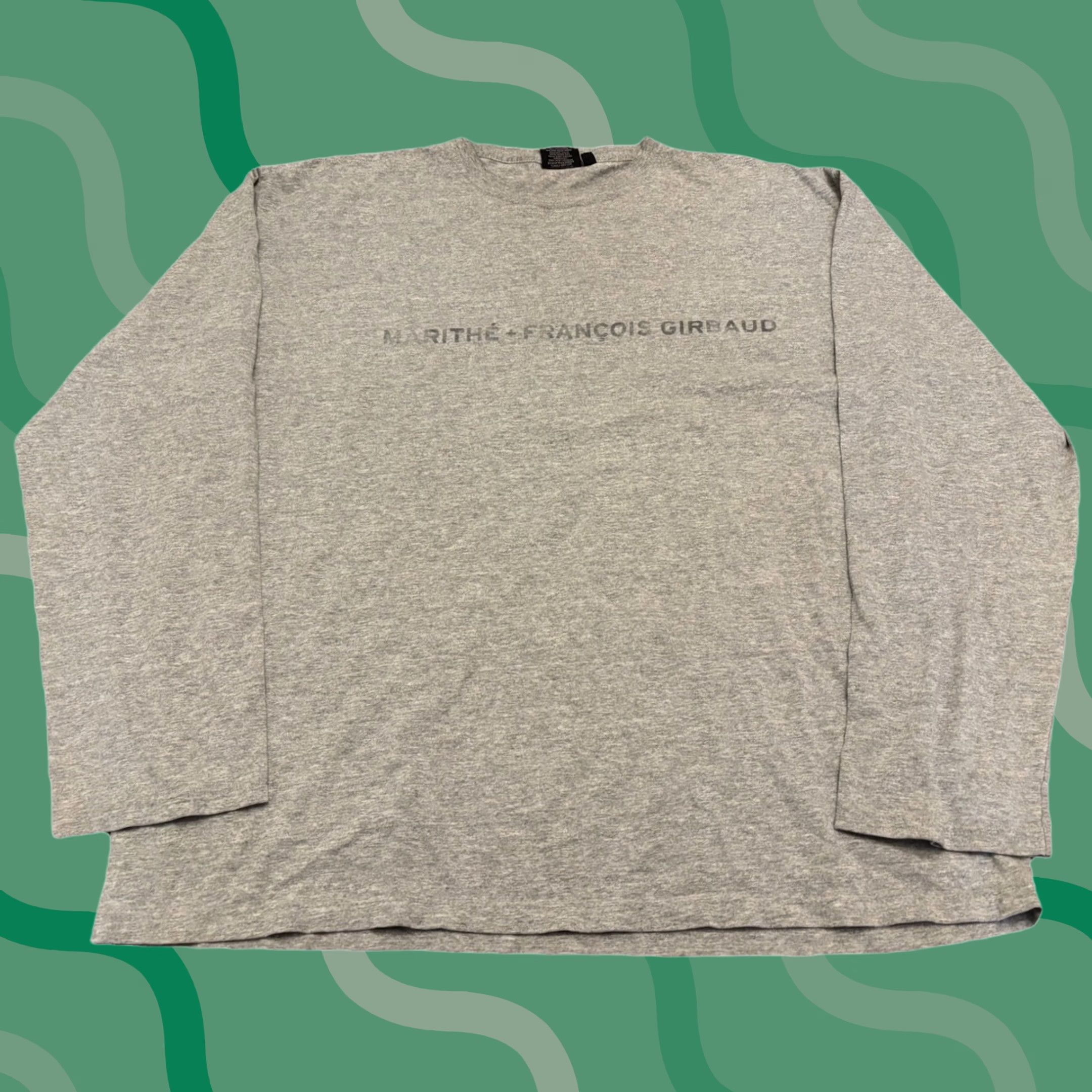 Logo 7 VINTAGE Girbaud T-Shirt XL Logo Faded Gray Nike Size US XL / EU 56 / 4 - 1 Thumbnail