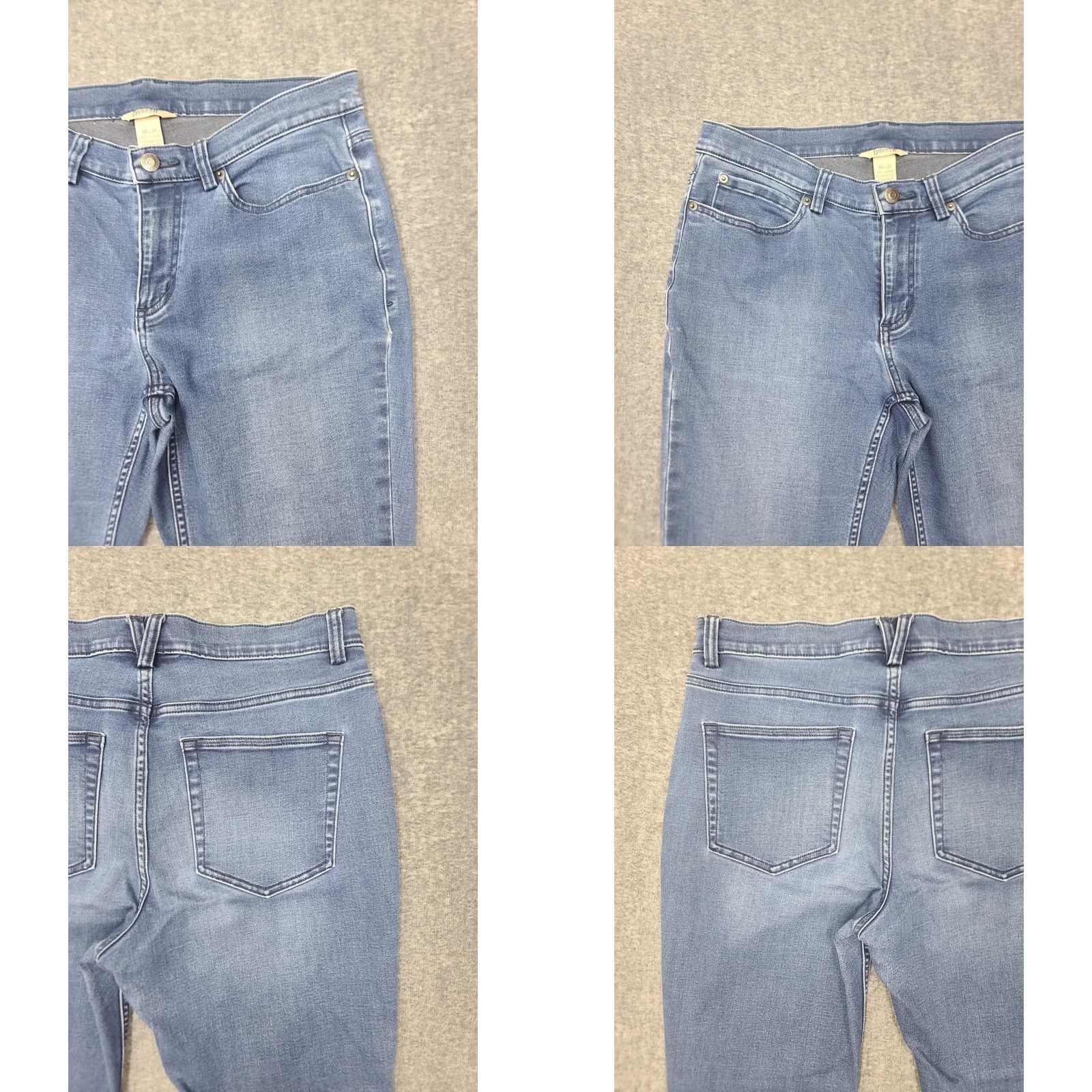 CO Duluth Daily Denim Jeans Womens 10x31 Blue Stretch Straight Leg 5-Pocket Regular Denim Work "Classic" Trouser Fit Size 32" / US 10 / IT 46 - 8 Thumbnail