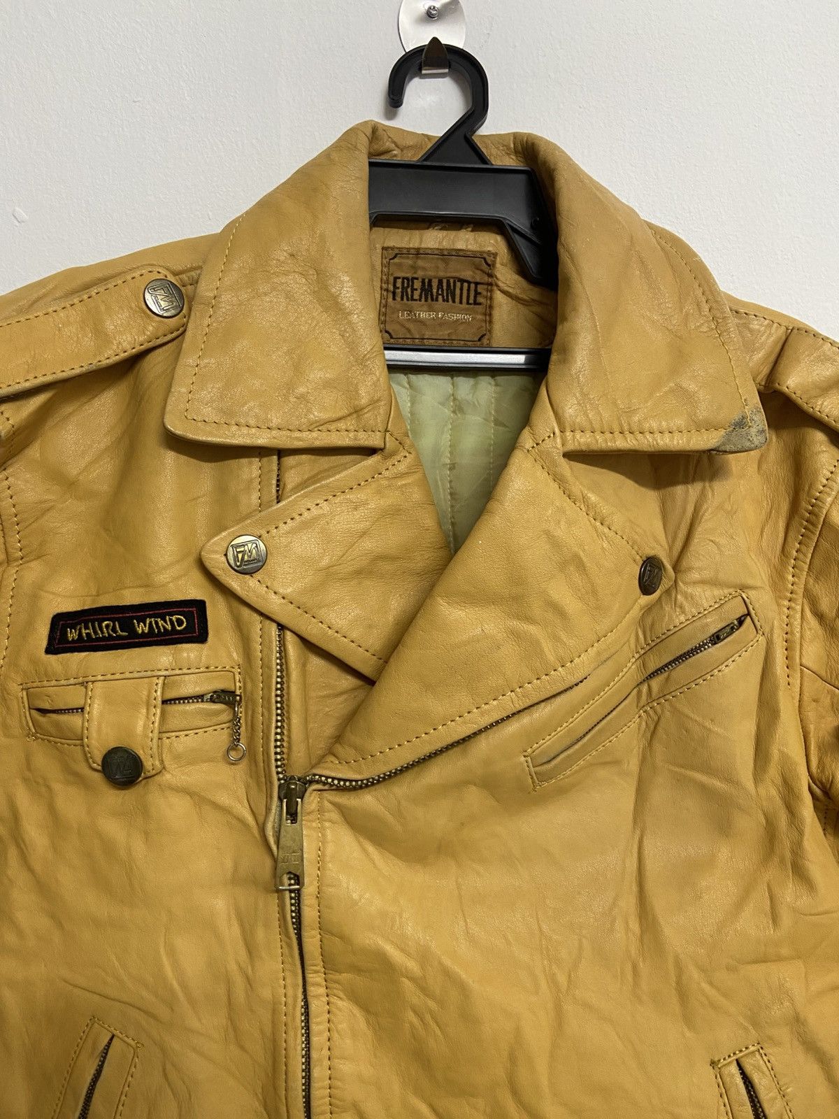 Japanese Brand Fremantle Leather Bike Jacket Size US M / EU 48-50 / 2 - 2 Thumbnail