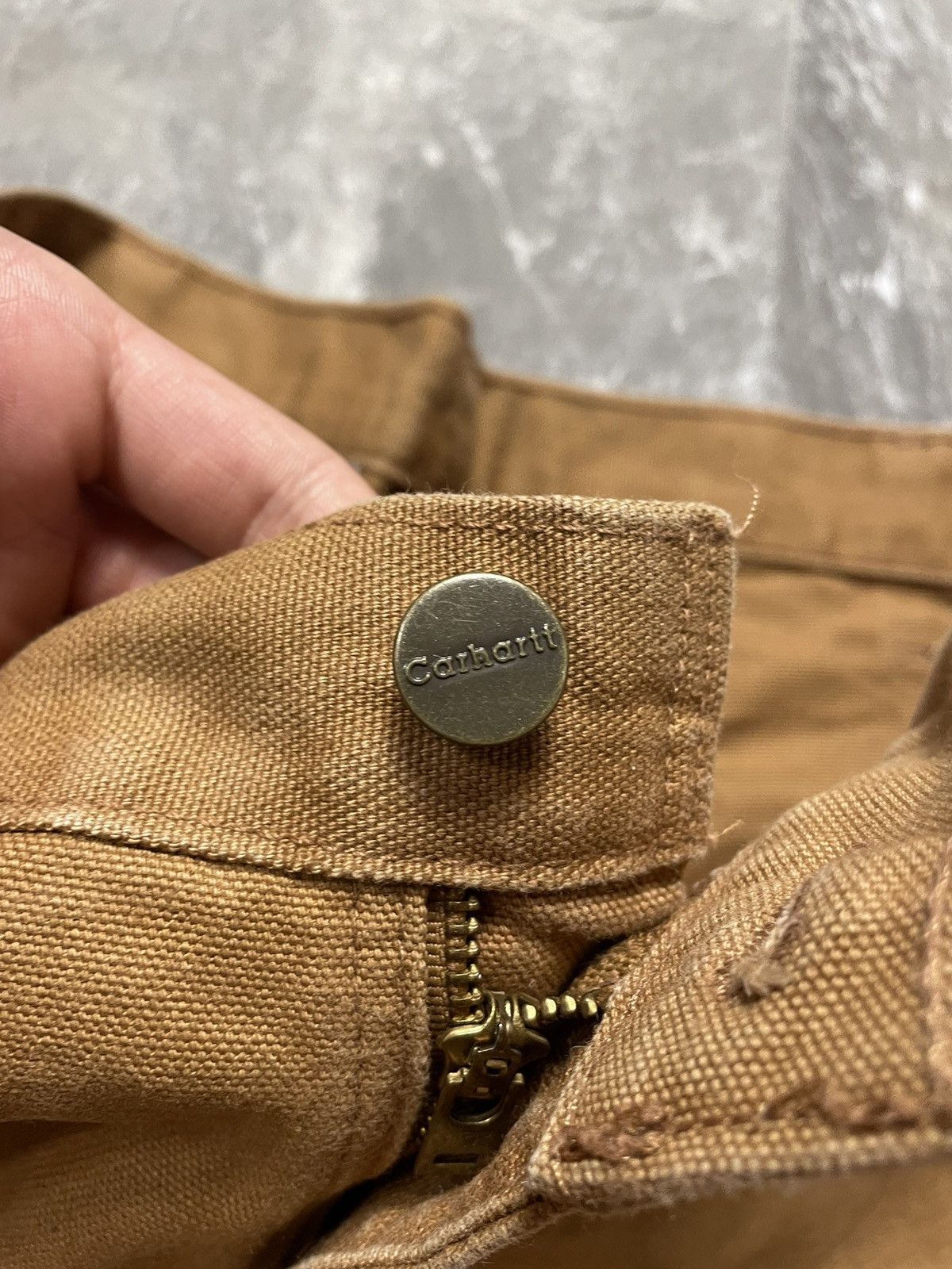 Carhartt Vintage Carhartt Double Knee Faded Tan Carpenter Pants Y2K Size US 36 / EU 52 - 7 Thumbnail
