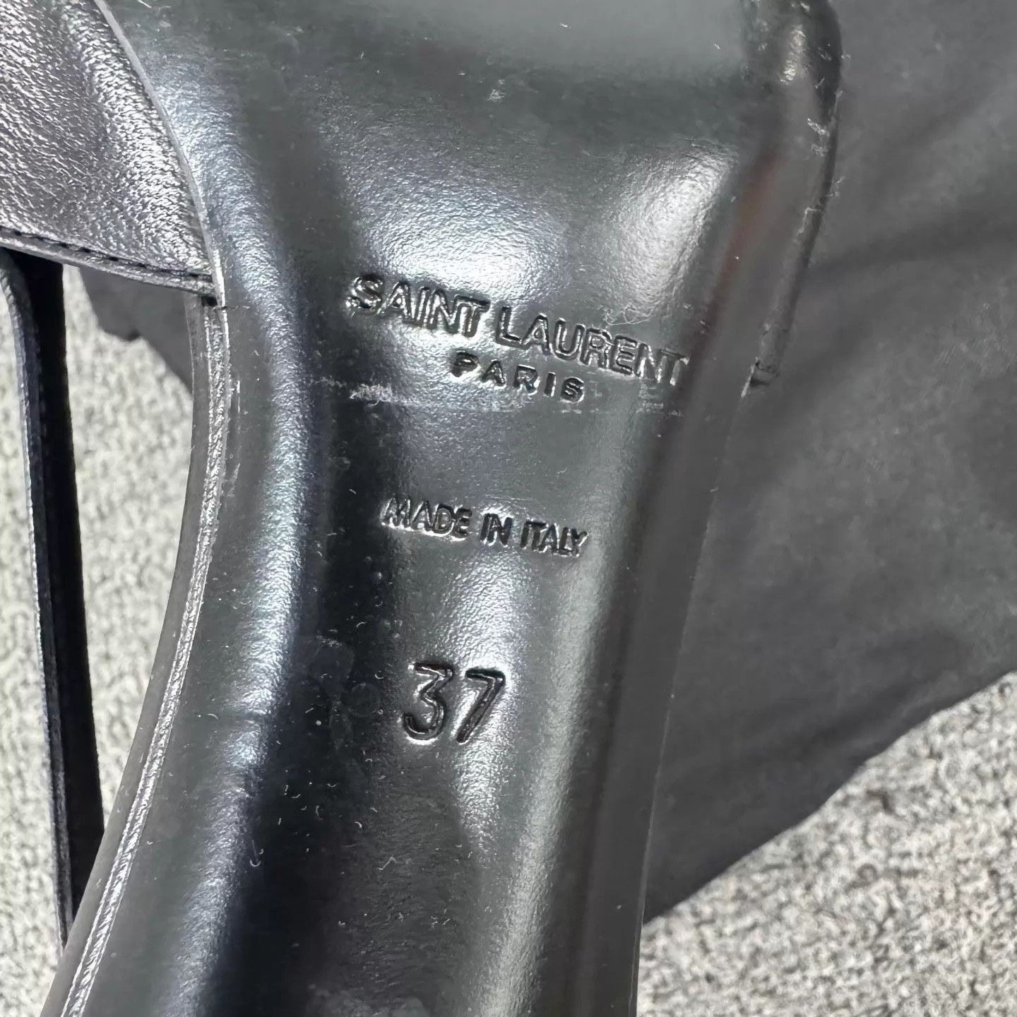 Saint Laurent Paris Saint Laurent SLP Heeled Sandals Metal Pointed Open Back Size US 6.5 / IT 36.5 - 7 Thumbnail