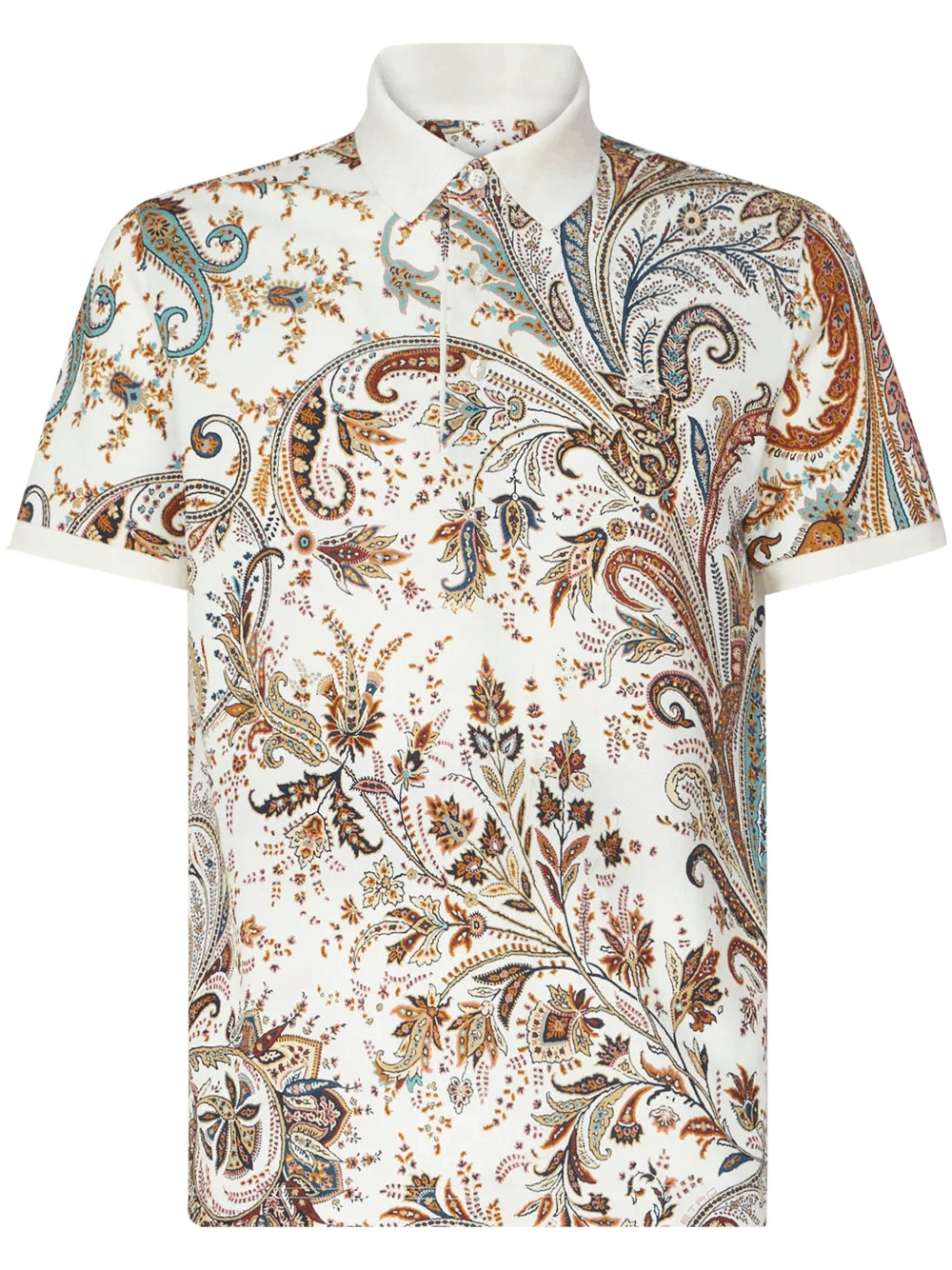 Other Paisley-Print Cotton Polo Shirt – Vintage-Inspired Pattern Size US L / EU 52-54 / 3 - 1 Thumbnail