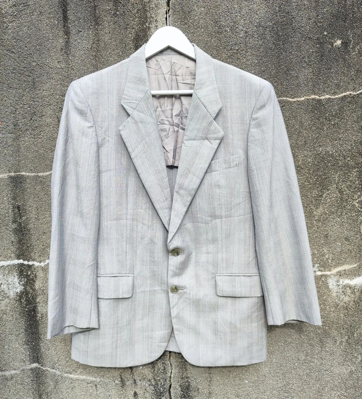 Pierre Cardin × Vintage Vintage Pierre Cardin Paris Light Grey Blazer (1980s) Size 38S - 1 Thumbnail