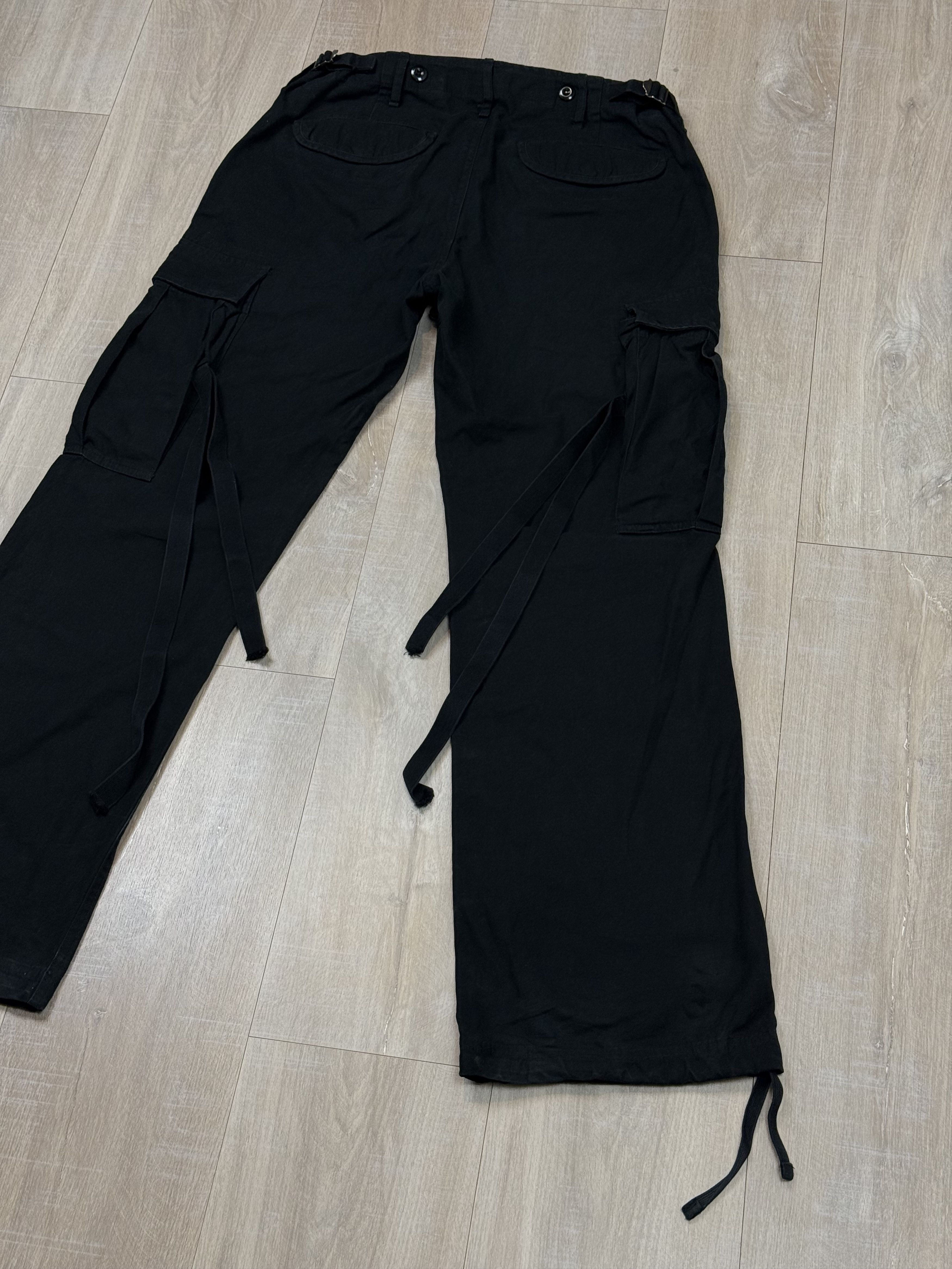 Vintage Y2k Brandit Cargo Pants Black Size US 31 - 3 Thumbnail