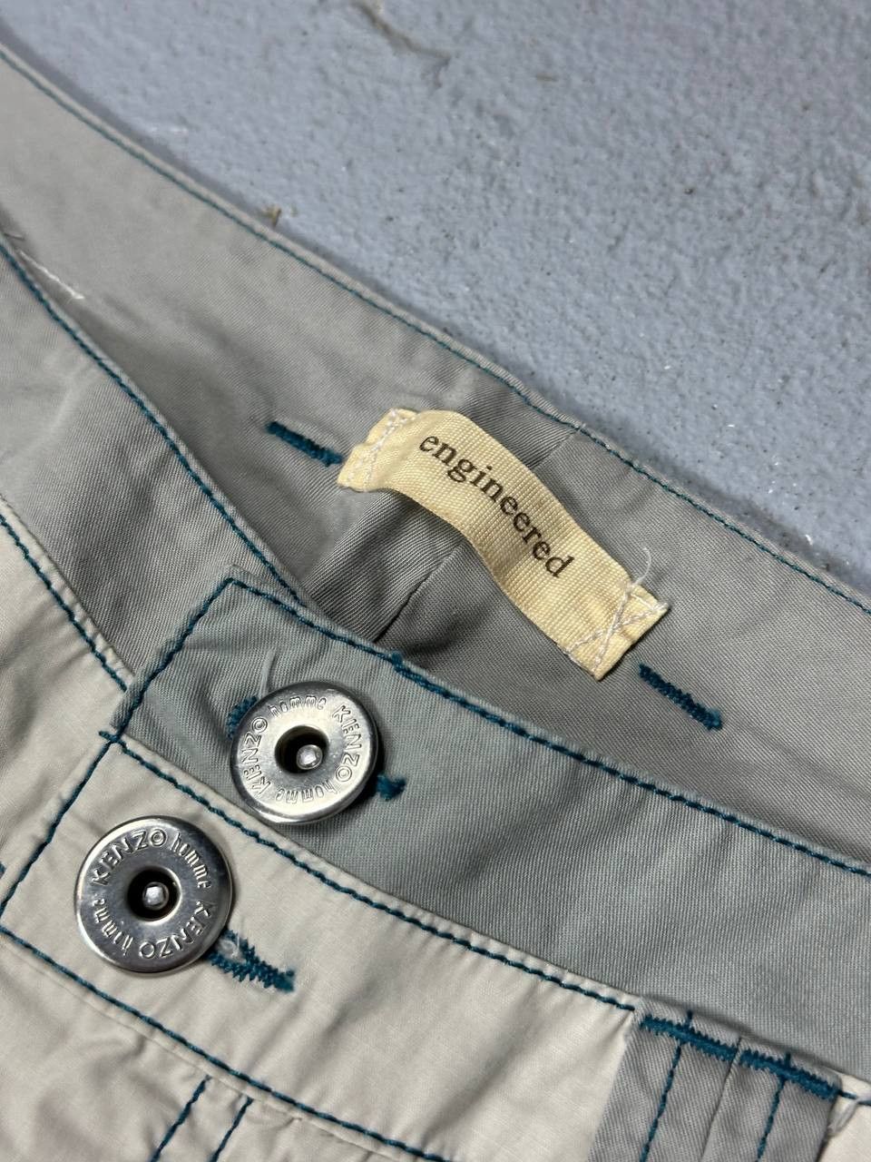 Kenzo Archive Kenzo Homme Engineered Arc Fit Baggy Pants Size US 34 / EU 50 - 7 Thumbnail