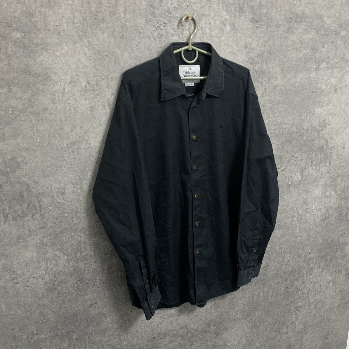 Vivienne Westwood Vivienne Westwood Shirt Orb Embroidered Logo Button Up Size US L / EU 52-54 / 3 - 3 Thumbnail