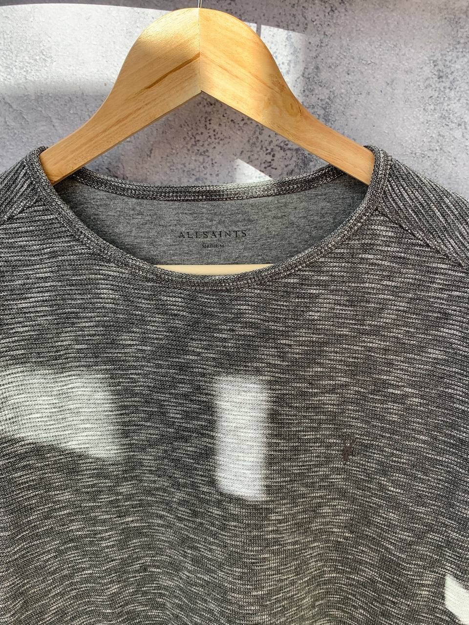 Allsaints AllSaints Clash Crew Top Grey Heather Long Sleeve Size US M / EU 48-50 / 2 - 5 Thumbnail