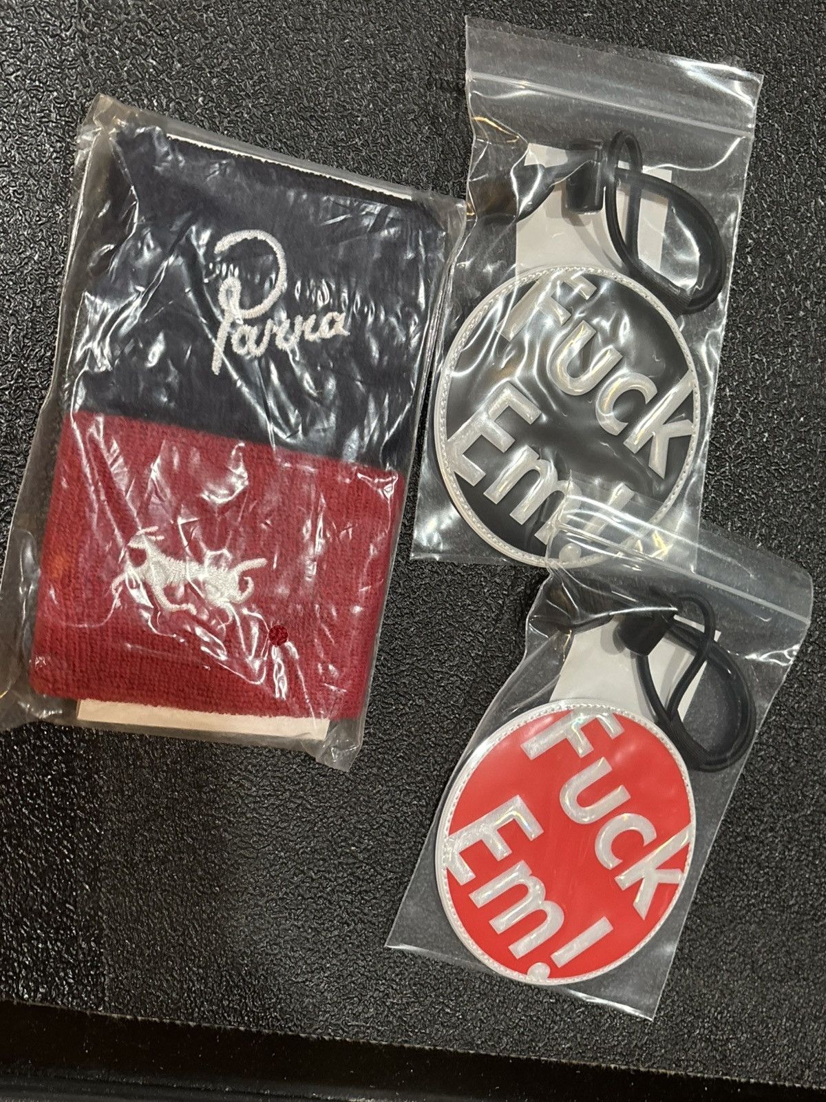 By Parra Parra 2 Pack Sweat Wrist Band Tennis Pro Set - Red/Blue Size ONE SIZE - 5 Thumbnail