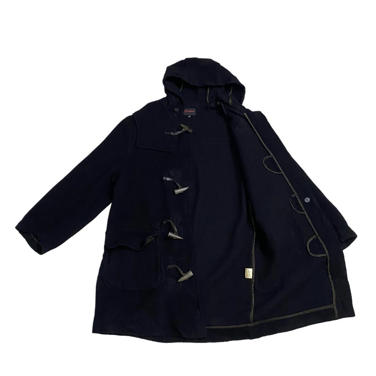 Other BROMPTON BLACK WOOL DUFFLE JACKET Size US M / EU 48-50 / 2 - 2 Thumbnail