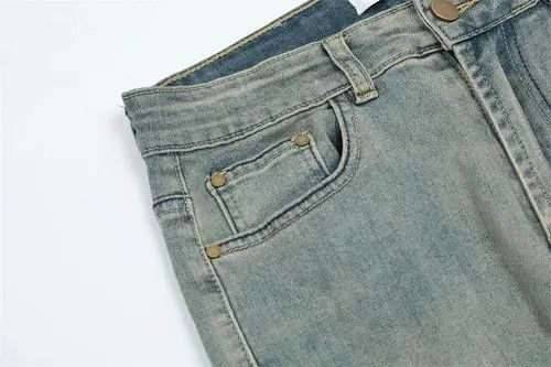 Japanese Brand Skinny Jeans Plain Vintage Flared Trousers Y2k Pockets y2k Size US 33 - 5 Thumbnail