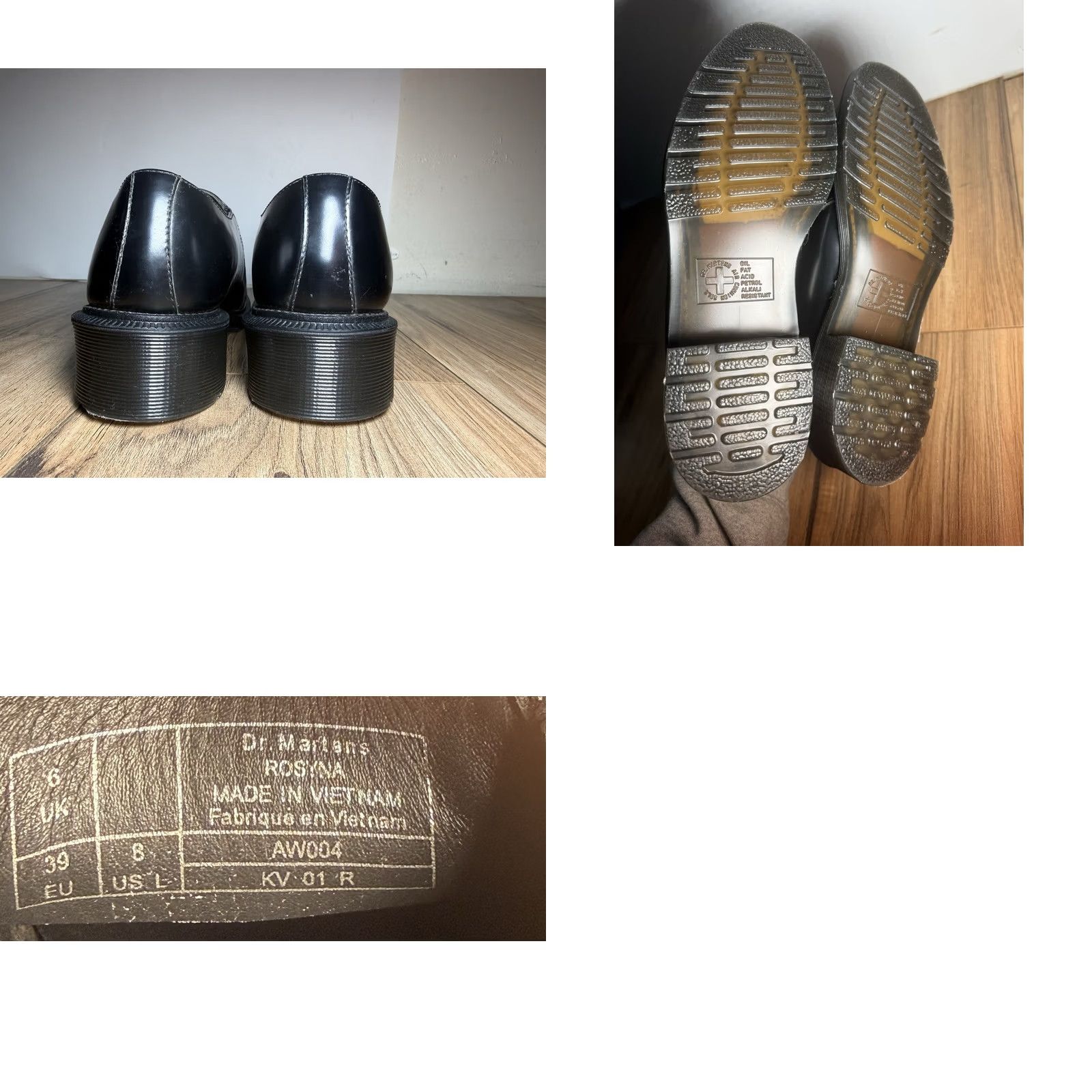Dr. Martens Dr. Martens Rosyna Loafer Black Polished Smooth Leather Womens Size 8 US 39 Size US 6 / IT 36 - 8 Thumbnail