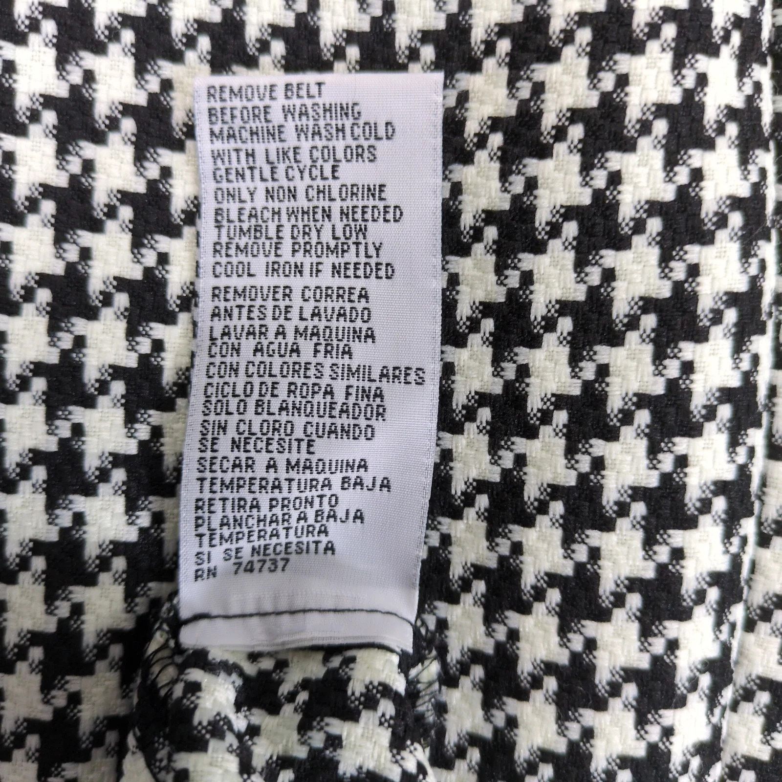 Other Shelby & Palmer Black White Houndstooth Shift Dress Sz 14 Size XL / US 12-14 / IT 48-50 - 7 Thumbnail