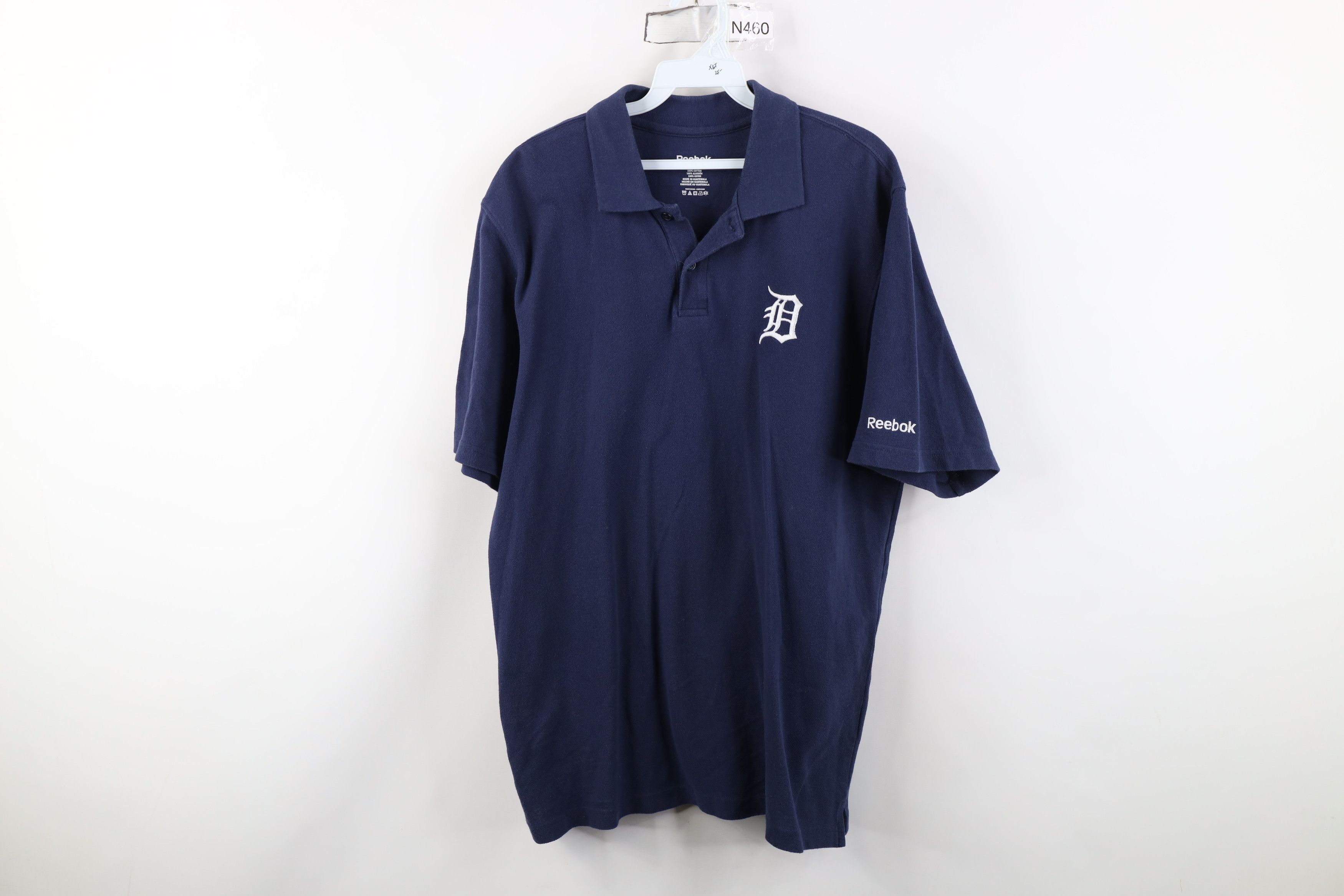 Reebok Vintage Reebok Old English D Detroit Tigers Baseball Polo Size US L / EU 52-54 / 3 - 1 Thumbnail