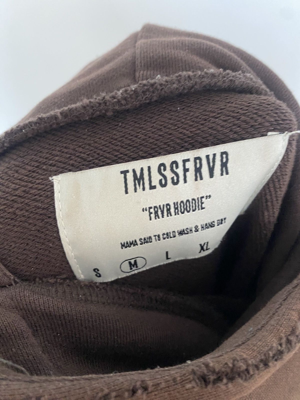 Other Timeless Forever TMLSSFRVR Sample Brown Distressed Hoodie Size US M / EU 48-50 / 2 - 4 Thumbnail