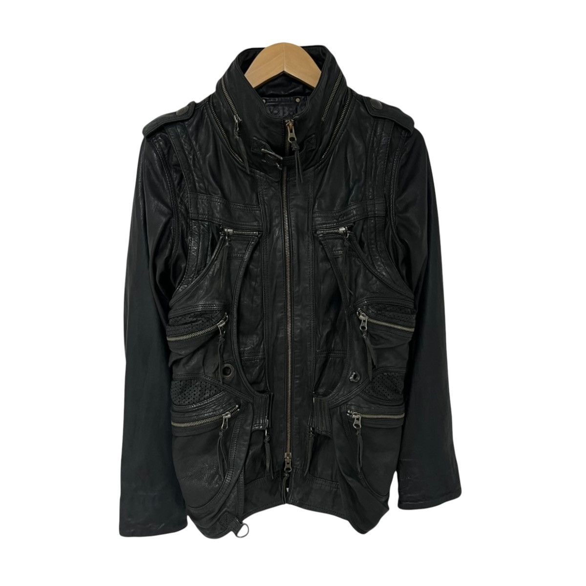 14th Addiction 14th addiction transformer leather sheepskin jacket Size US M / EU 48-50 / 2 - 1 Thumbnail