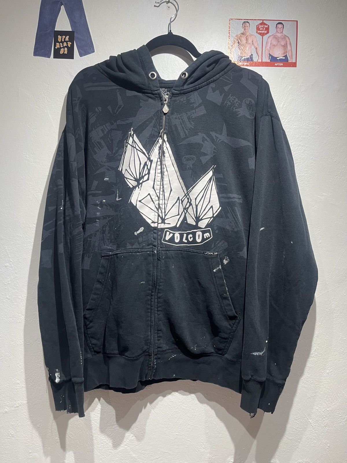 Volcom Vintage Y2k Volcom Skate hoodie Size US XL / EU 56 / 4 - 1 Thumbnail