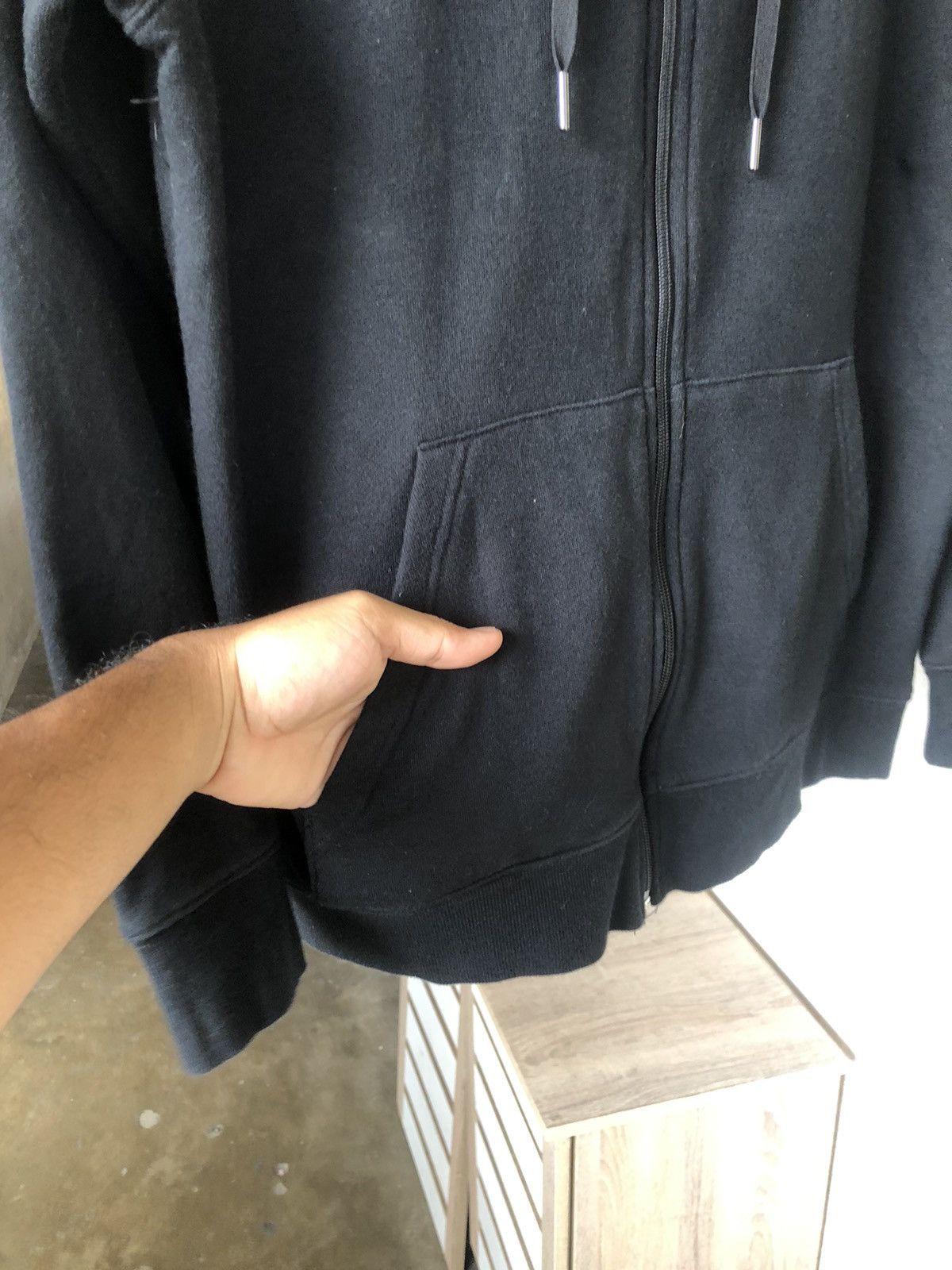 Katharine Hamnett London Minimalist Zip Up Hoodie