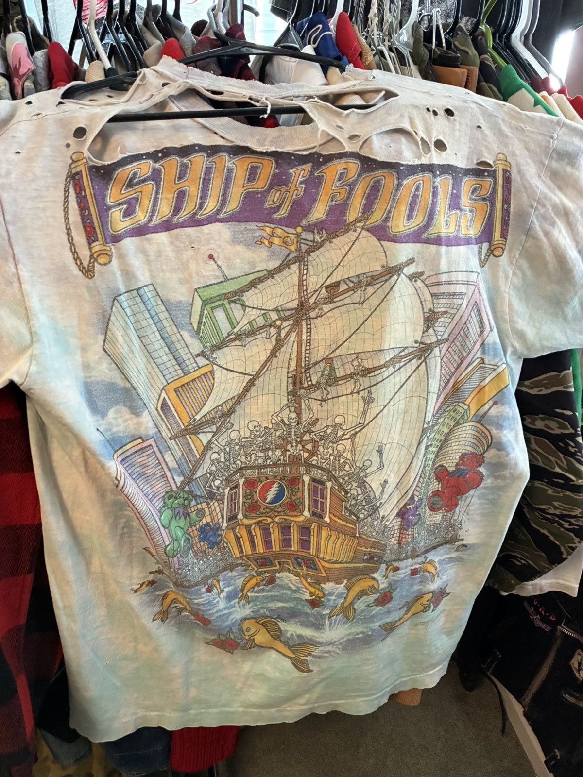 Liquid Blue Vintage distressed 90s Grateful Dead Liquid Blue tee Size US XL / EU 56 / 4 - 6 Thumbnail