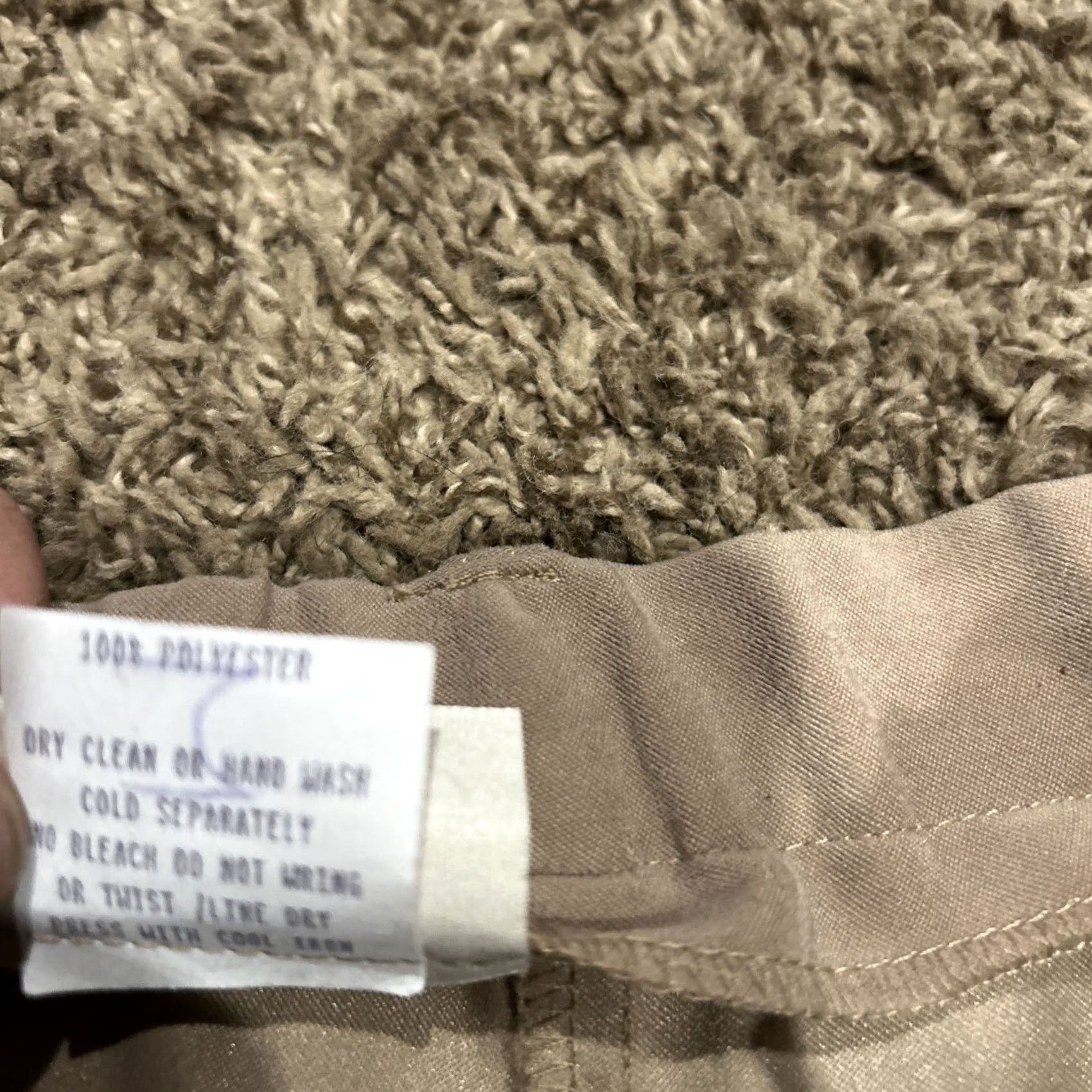 Vintage Vintage Lucille Skirt Women’s M Khaki Velvet Feel Flare Polyester A36 Size 32" / US 10 / IT 46 - 4 Thumbnail