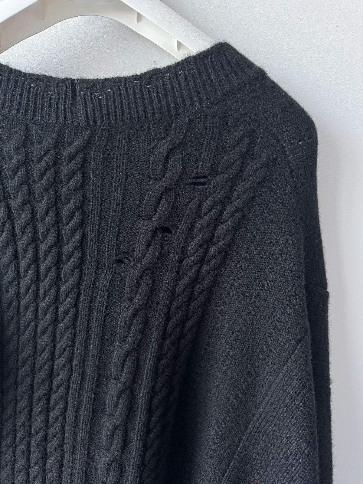 Enfants Riches Deprimes ENFANTS RICHES DEPRIMES ASYMMETRICAL CABLE KNIT CARDIGAN Size US XL / EU 56 / 4 - 5 Thumbnail