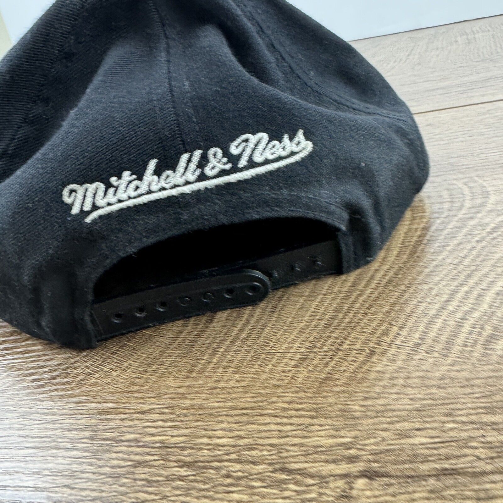 Mitchell & Ness Golden State Warriors Hat Snapback Black Hat Adjustable Mitc Size ONE SIZE - 8 Thumbnail